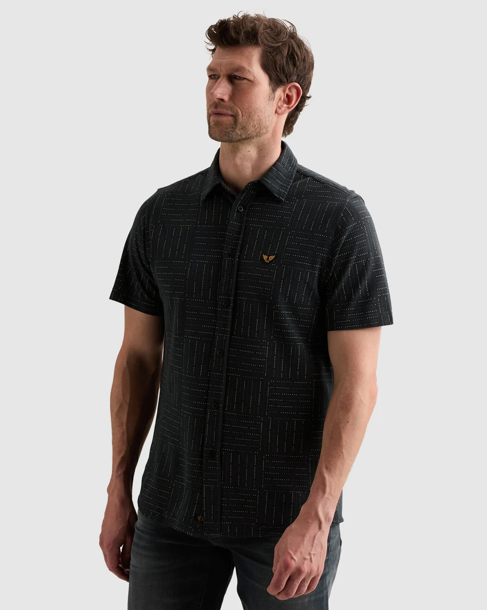 PME Legend Casual Overhemd Blauw 110692-001-L