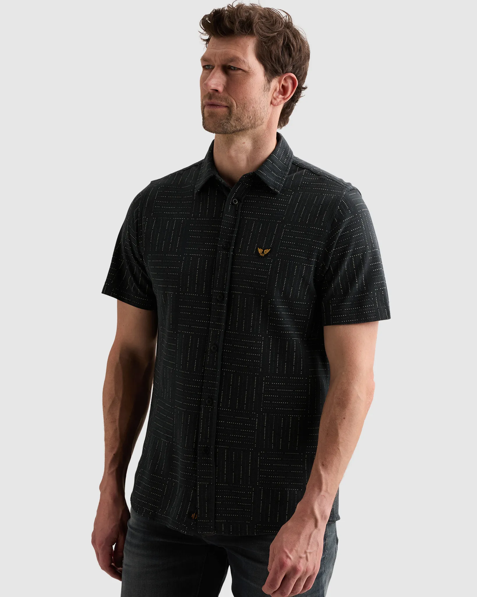 PME Legend Casual Overhemd Blauw 110692-001-L