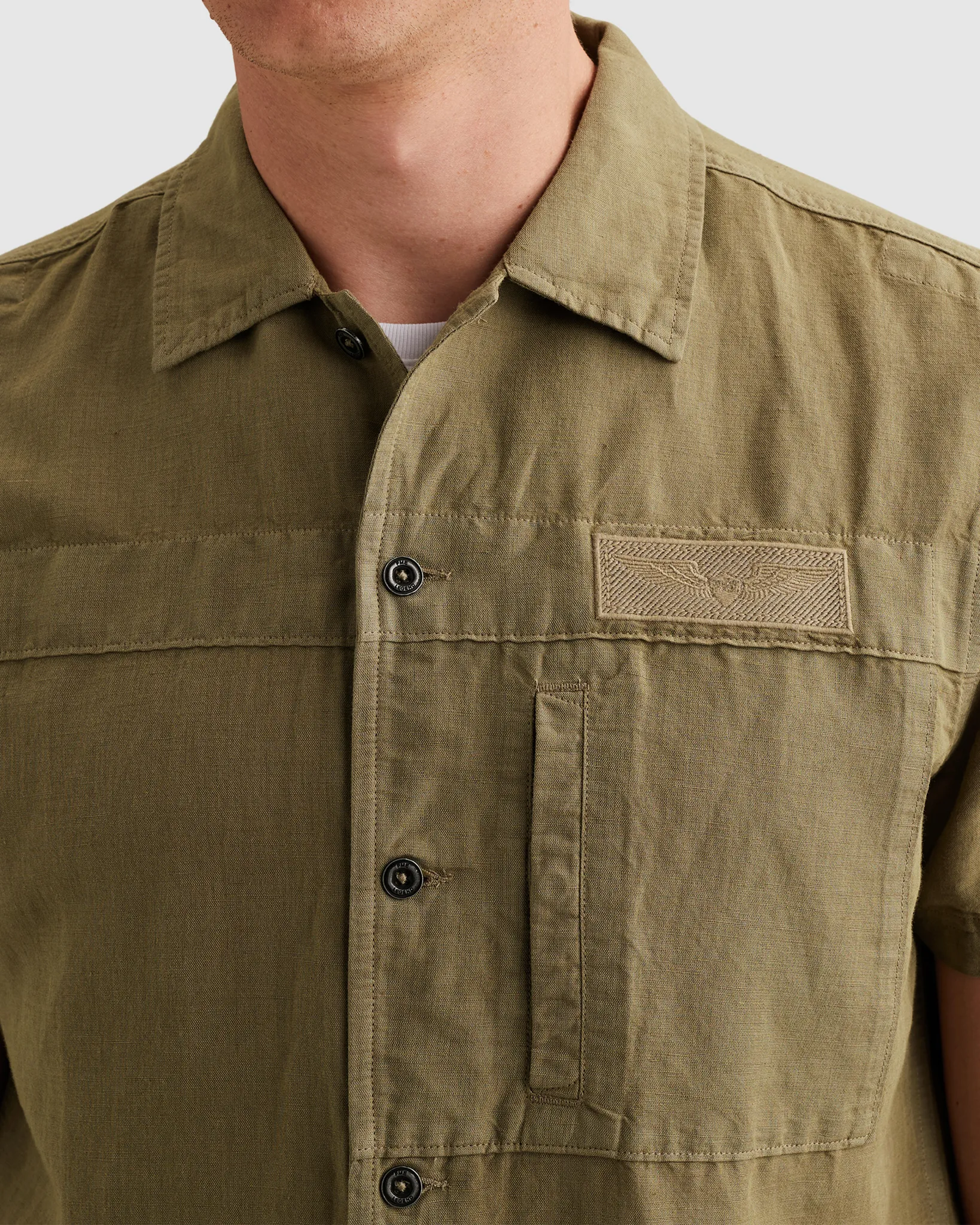 PME Legend Casual Overhemd Groen 110693-001-L
