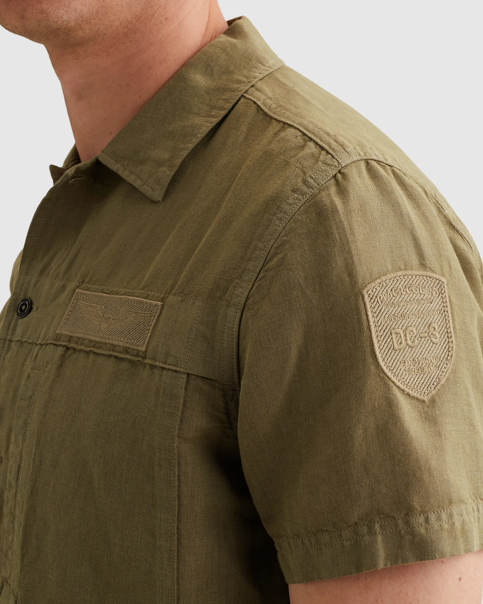 PME Legend Casual Overhemd Groen 110693-001-L
