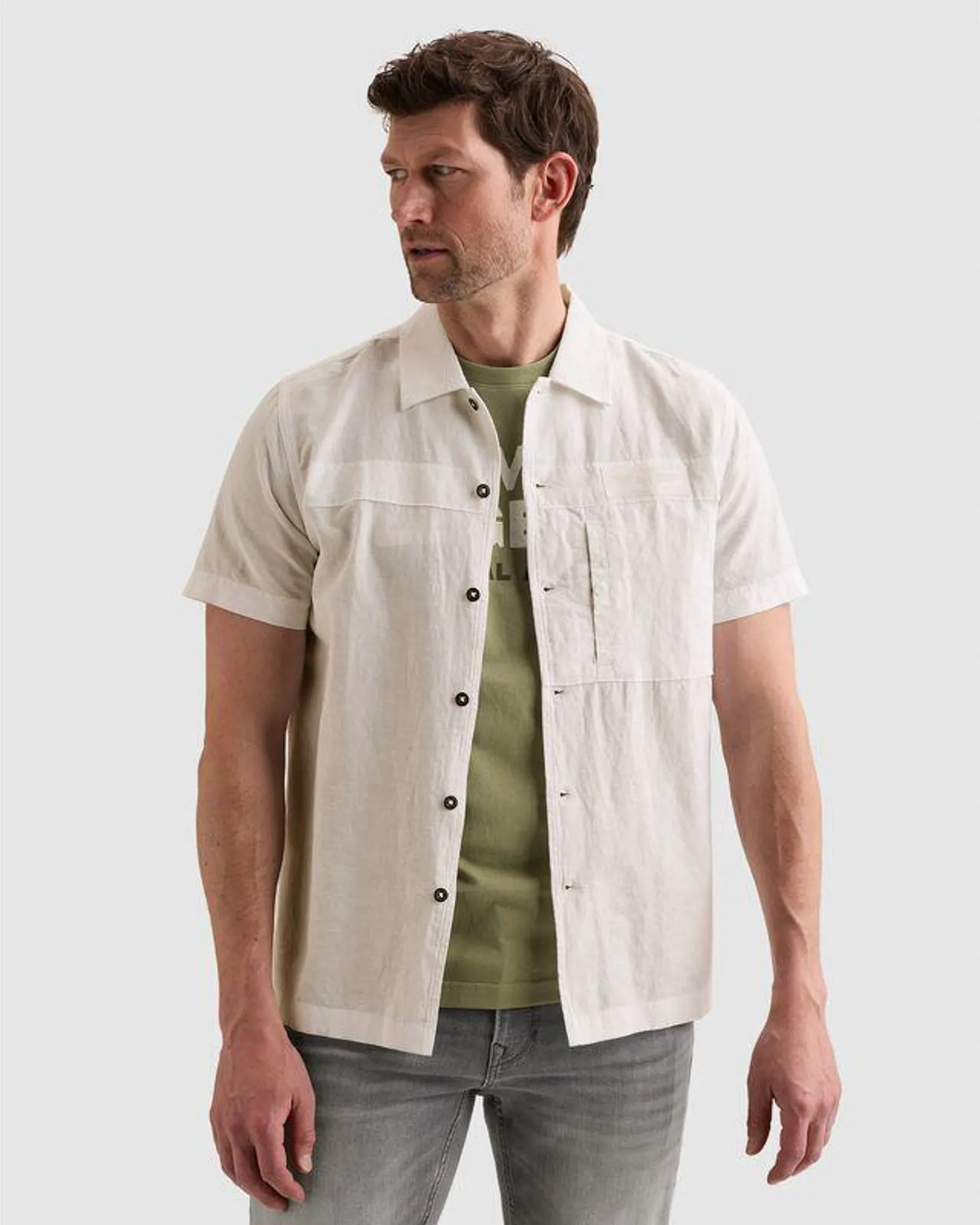 PME Legend Casual Overhemd Wit 110694-001-L