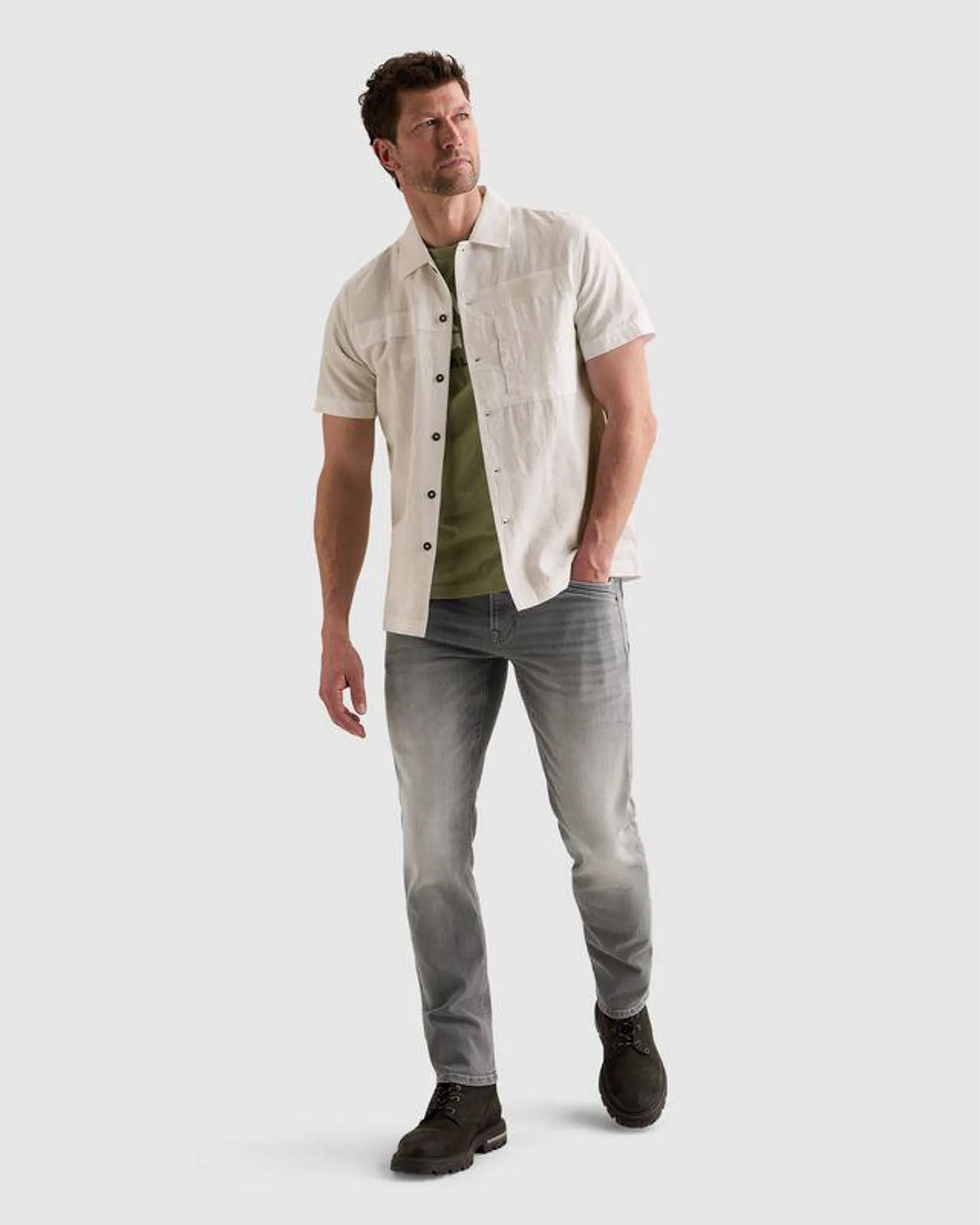 PME Legend Casual Overhemd Wit 110694-001-L