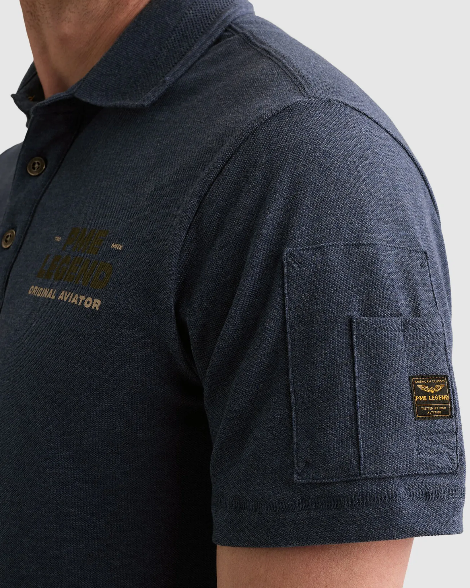 PME Legend Polo Blauw 110714-001-L