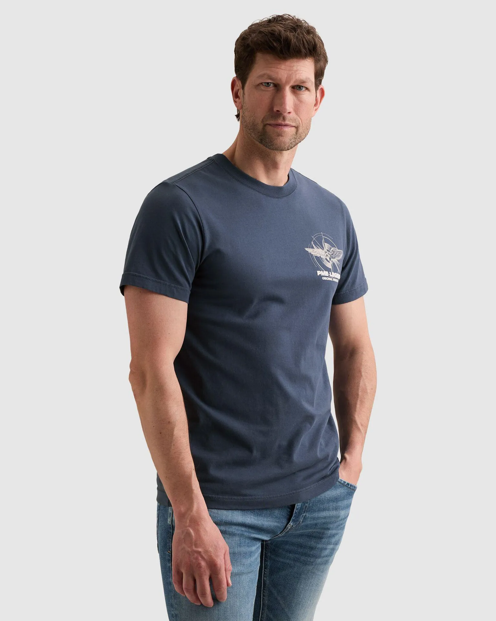PME Legend T-shirt  Blauw 110721-001-L