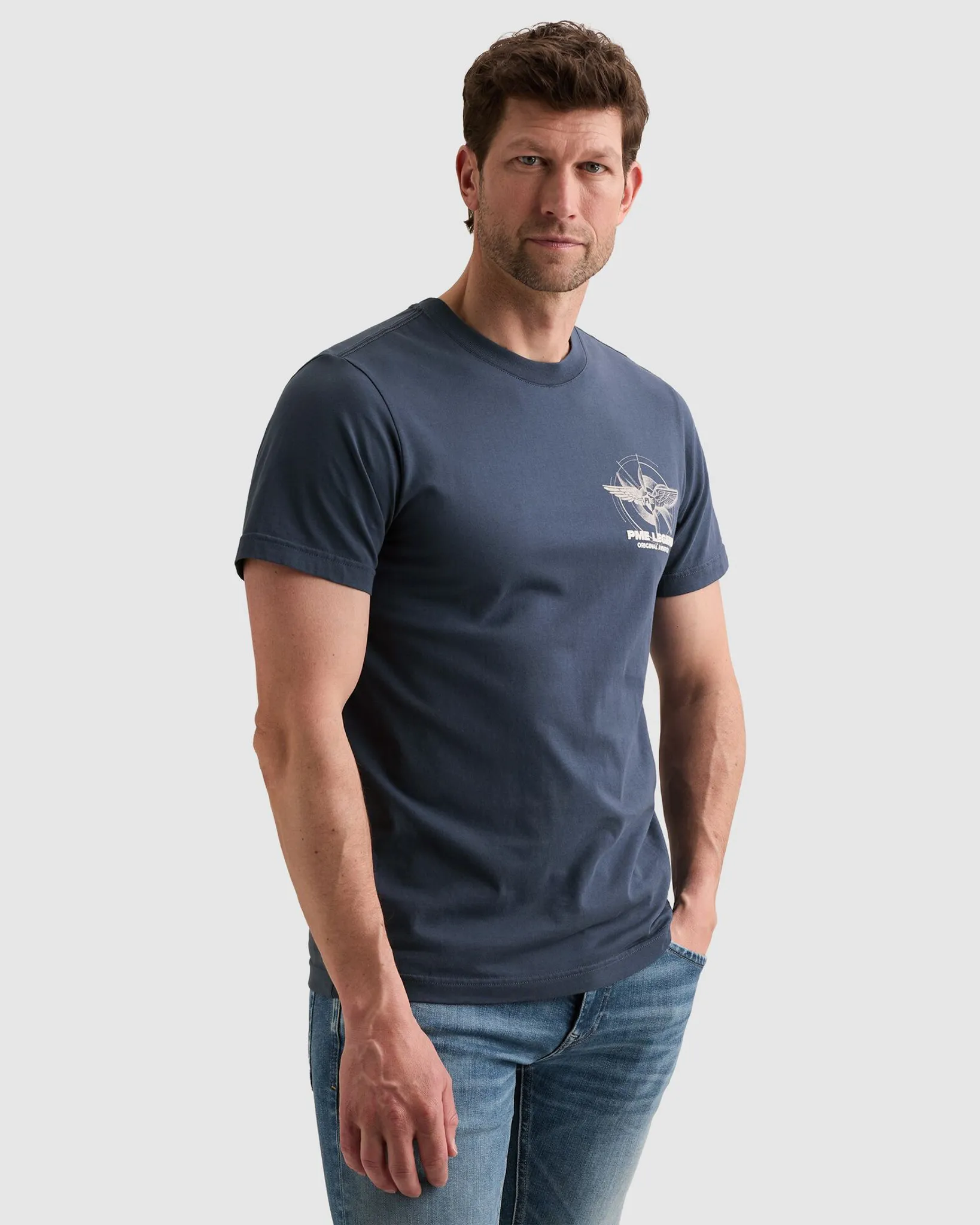 PME Legend T-shirt  Blauw 110721-001-L