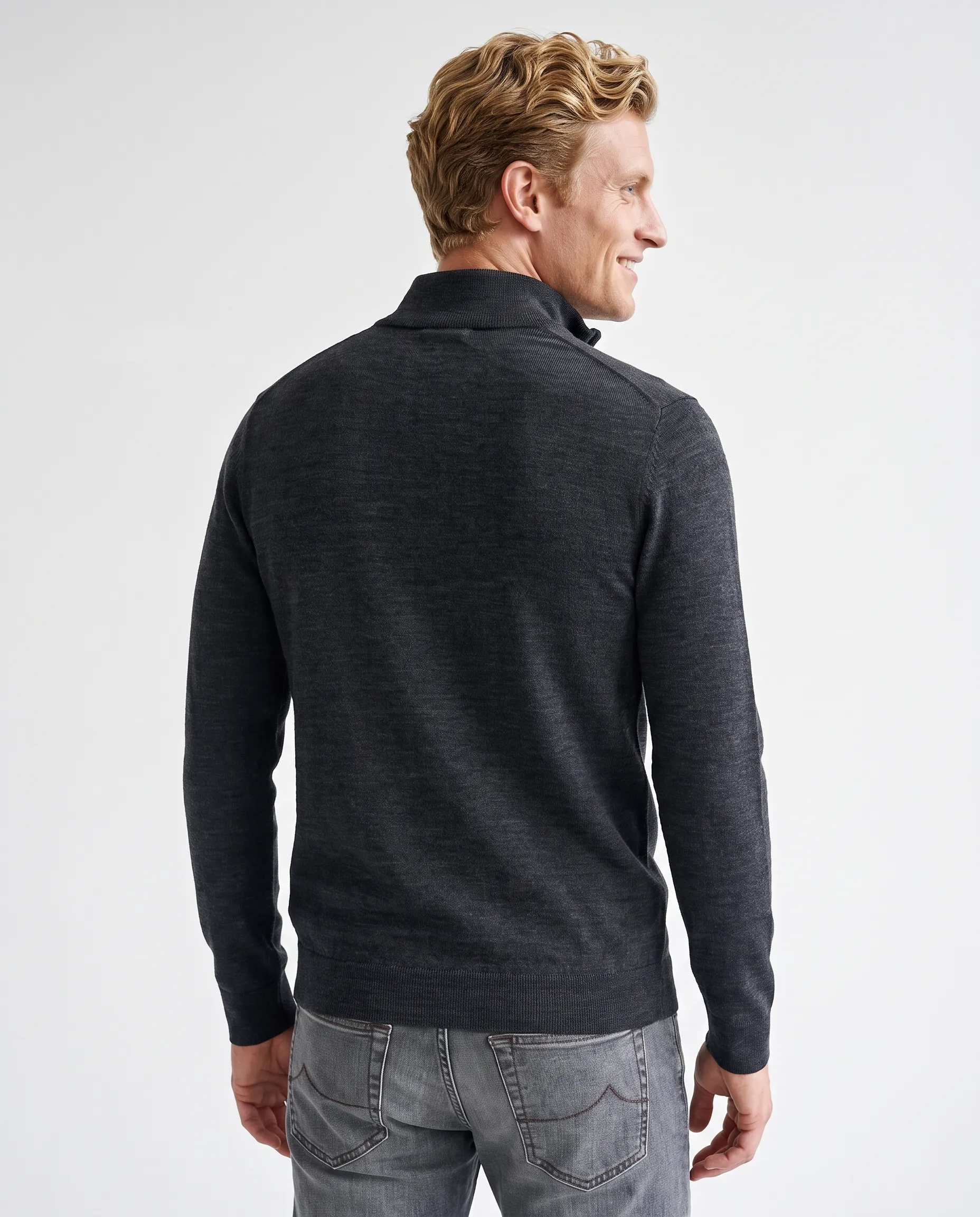 Recall Schipperstrui Dark Grey Melange 110728-006-L