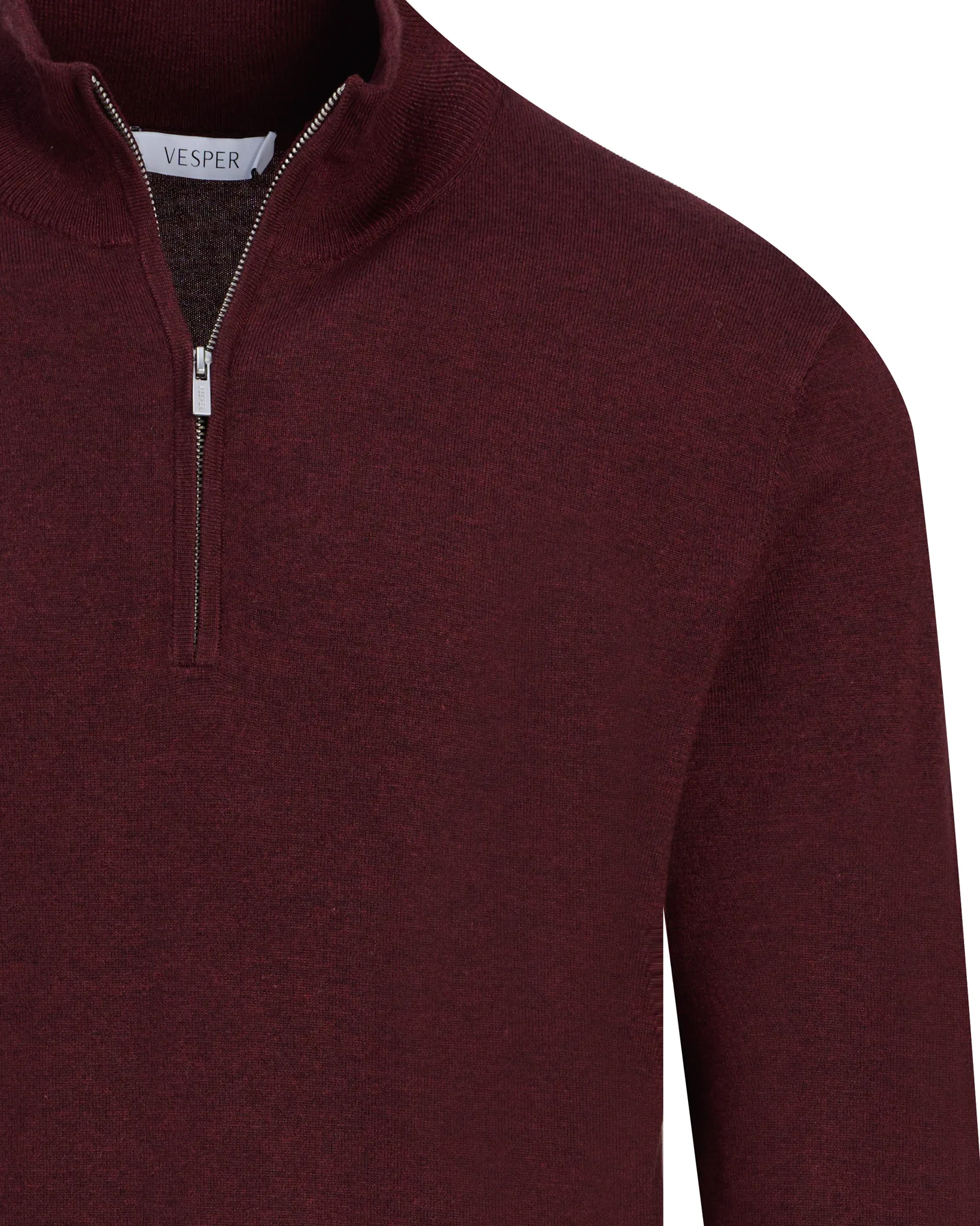 Vesper Schipperstrui Huxton Choco Truffle dark red melange 110731-004-L