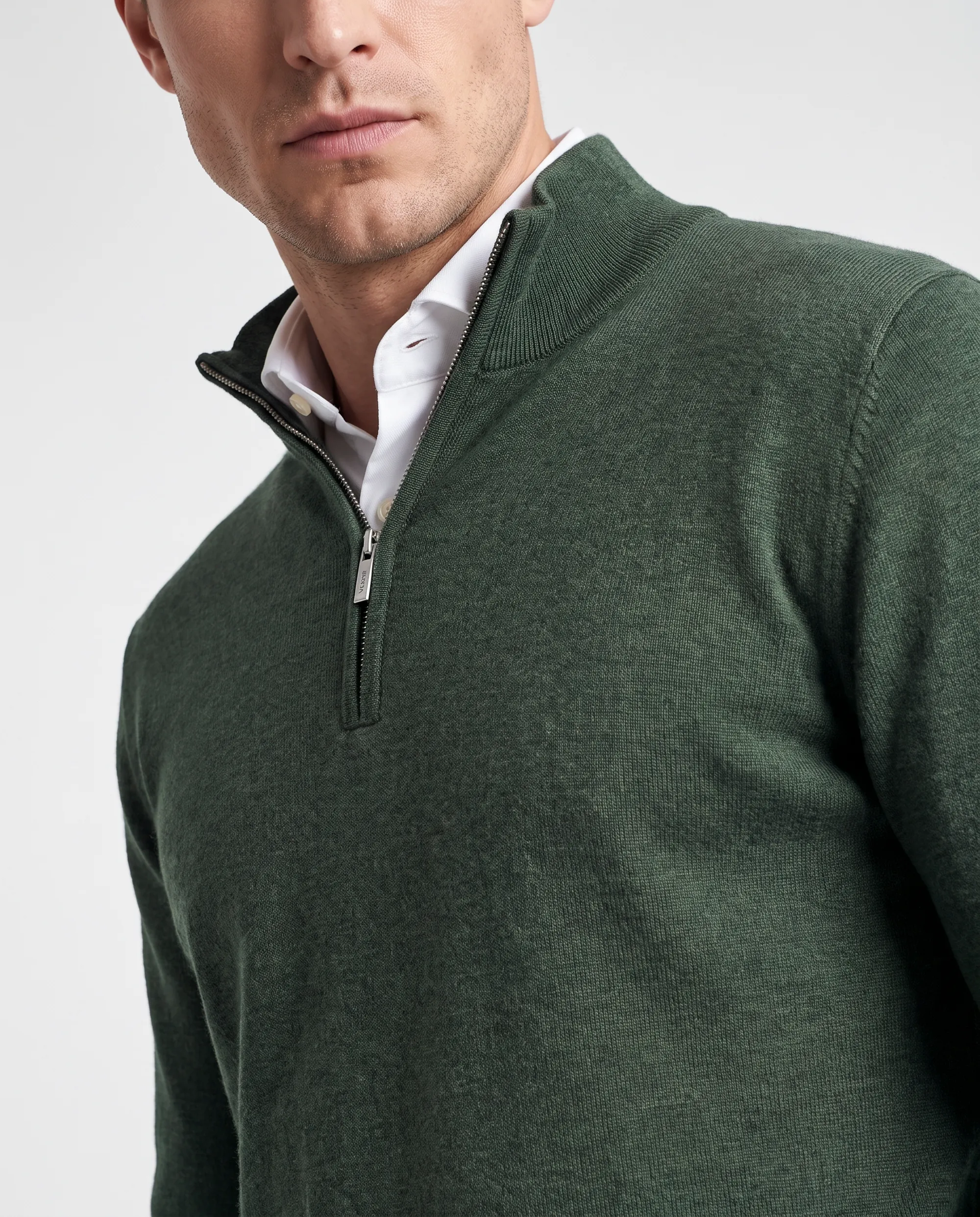 Vesper Schipperstrui Huxton Duck green melange 110731-005-L
