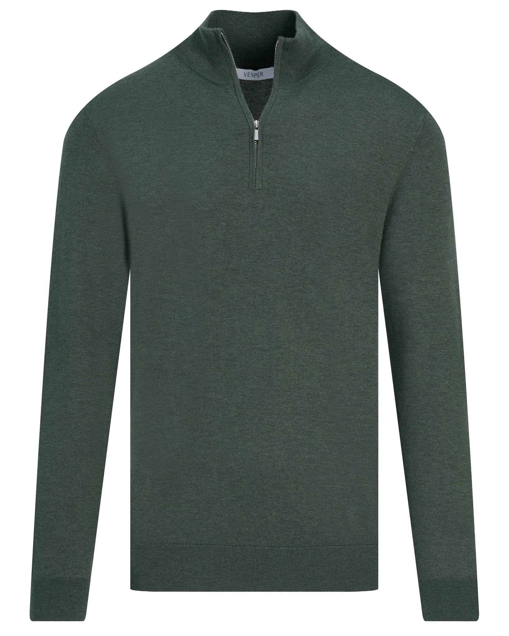 Vesper Schipperstrui Huxton Duck green melange 110731-005-L