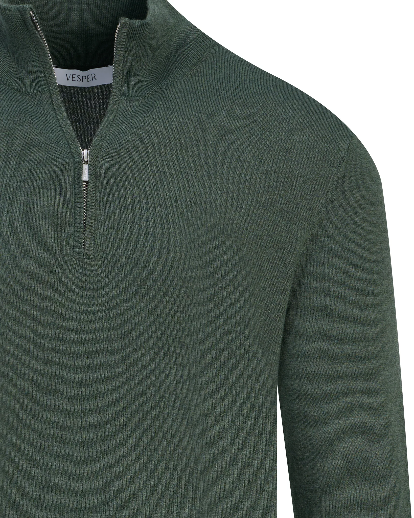 Vesper Schipperstrui Huxton Duck green melange 110731-005-L