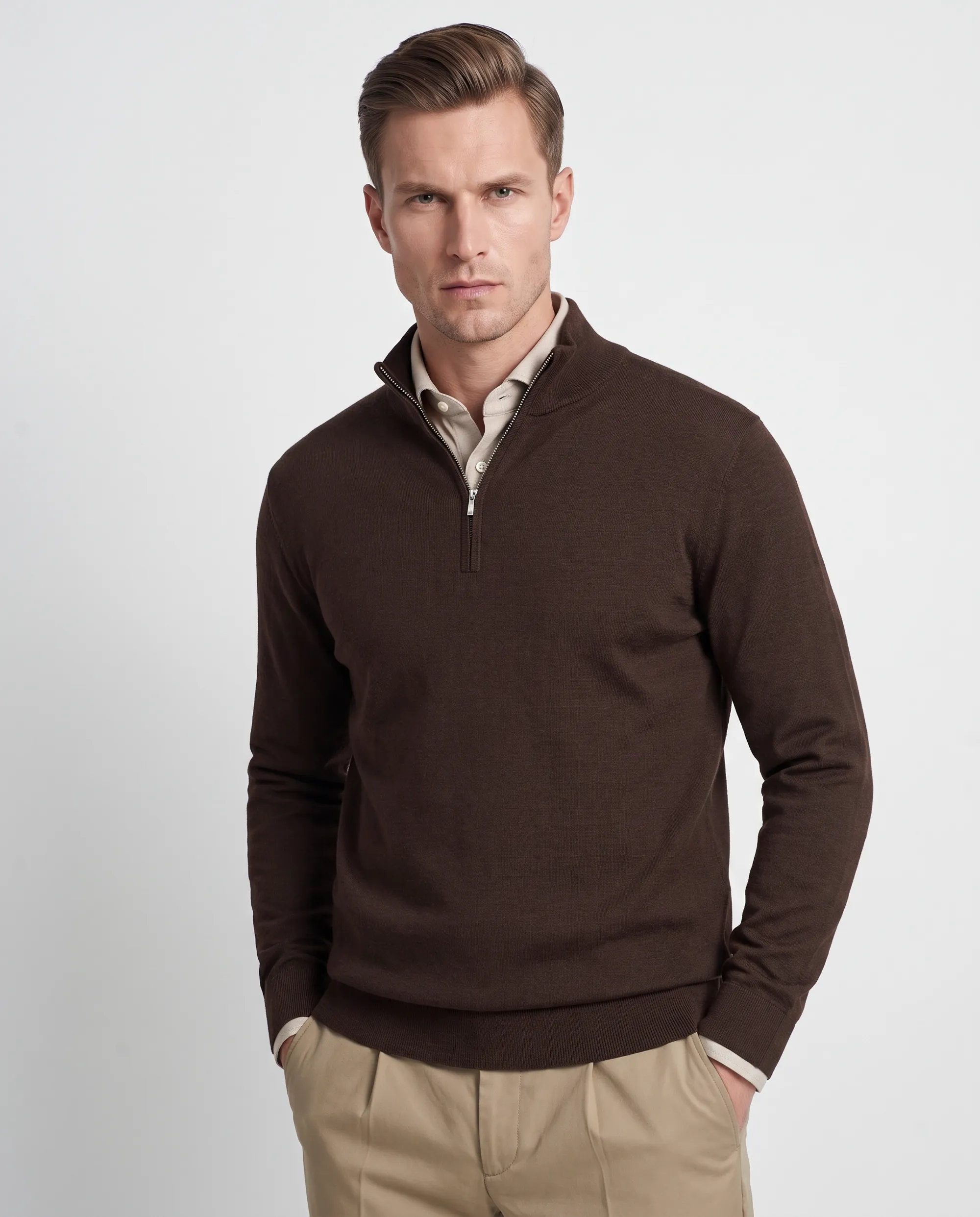 Vesper Schipperstrui Huxton Dark brown 110731-006-L