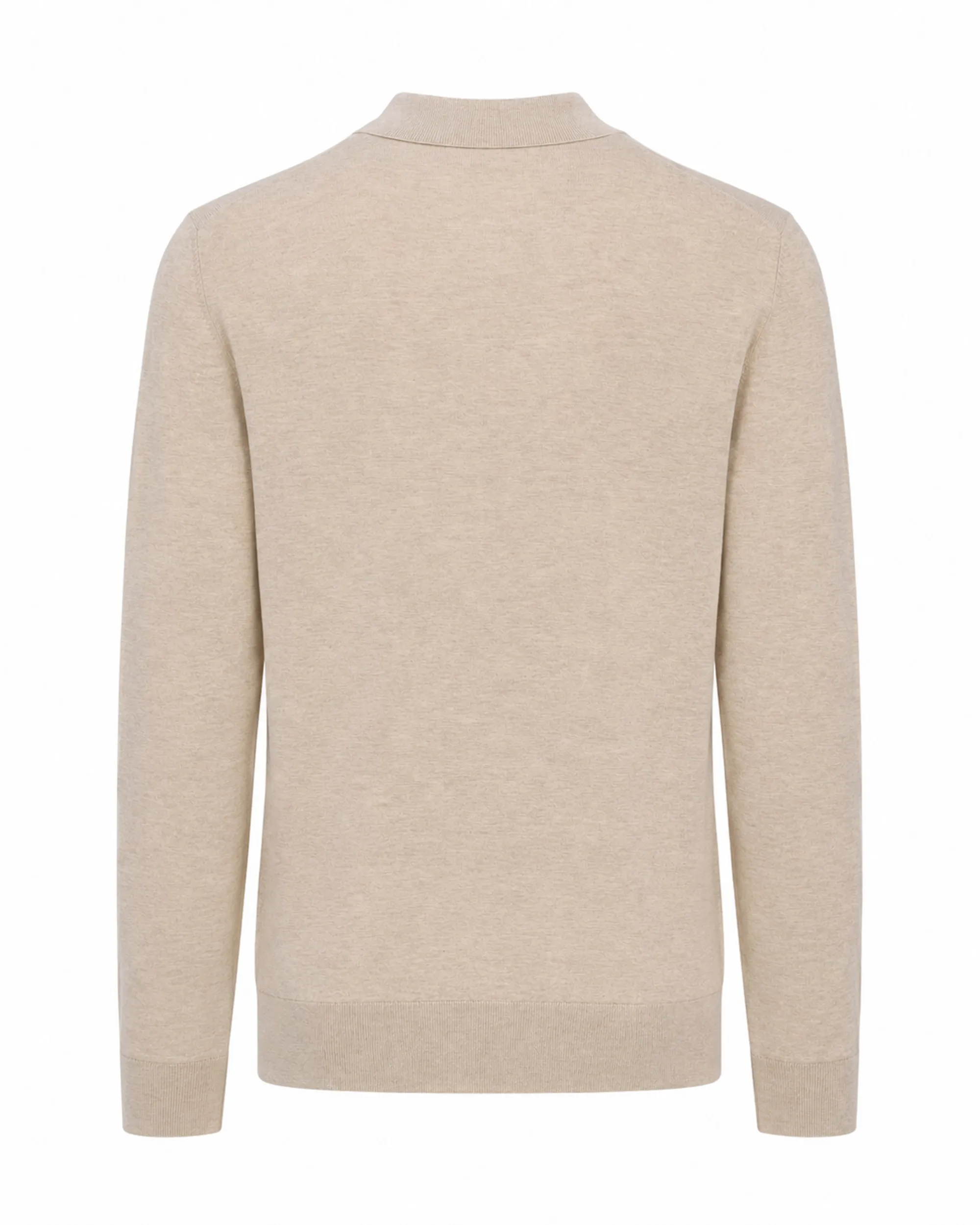 Vesper Polo lange mouw Pimlico Beige melange 110732-002-L