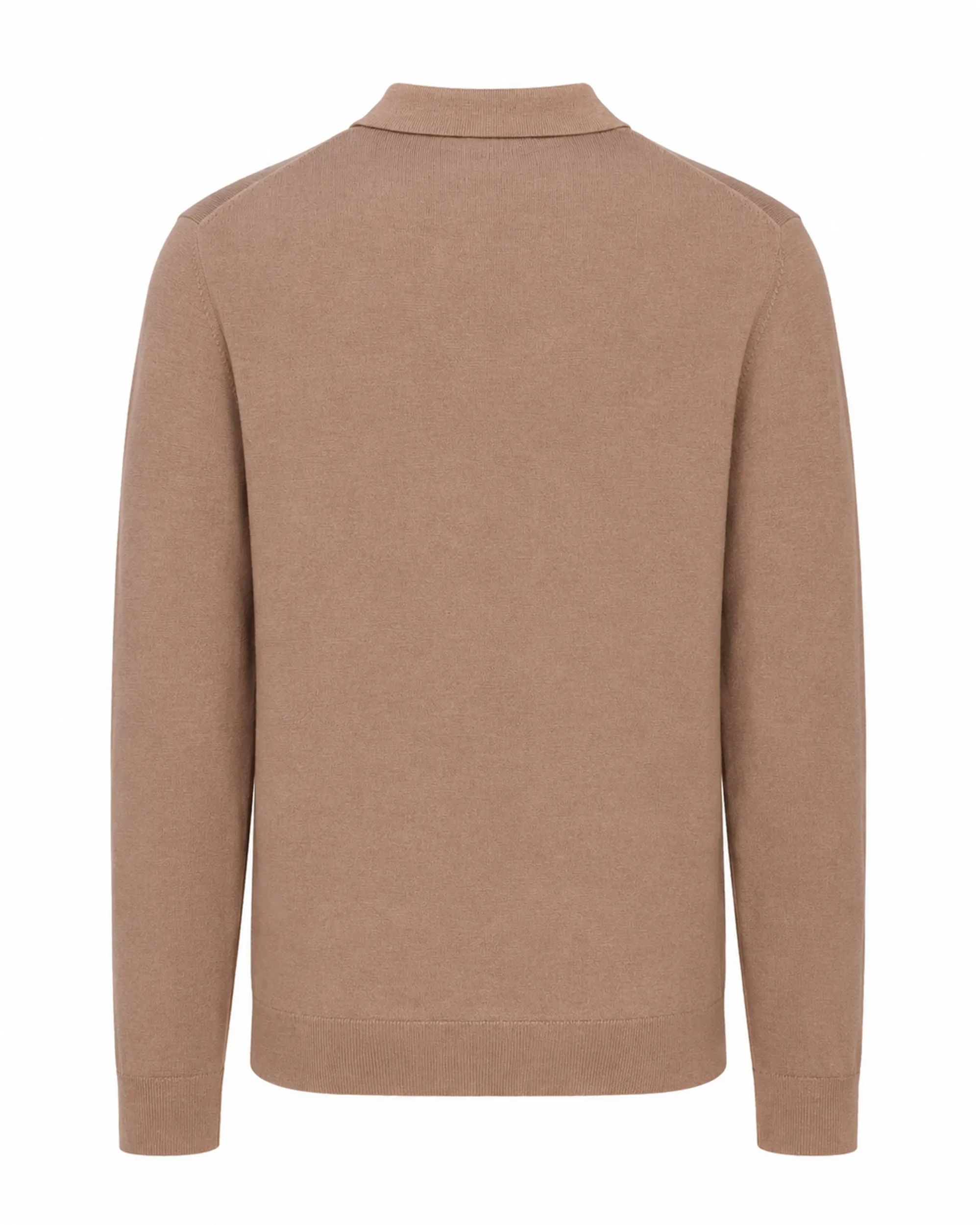 Vesper Polo lange mouw Landsdowne Beige uni 110736-003-L