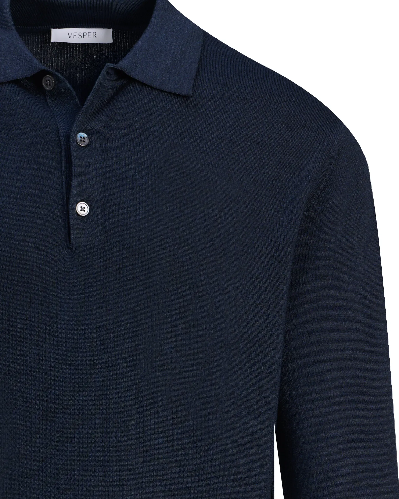 Vesper Polo lange mouw Landsdowne Navy 110736-004-L