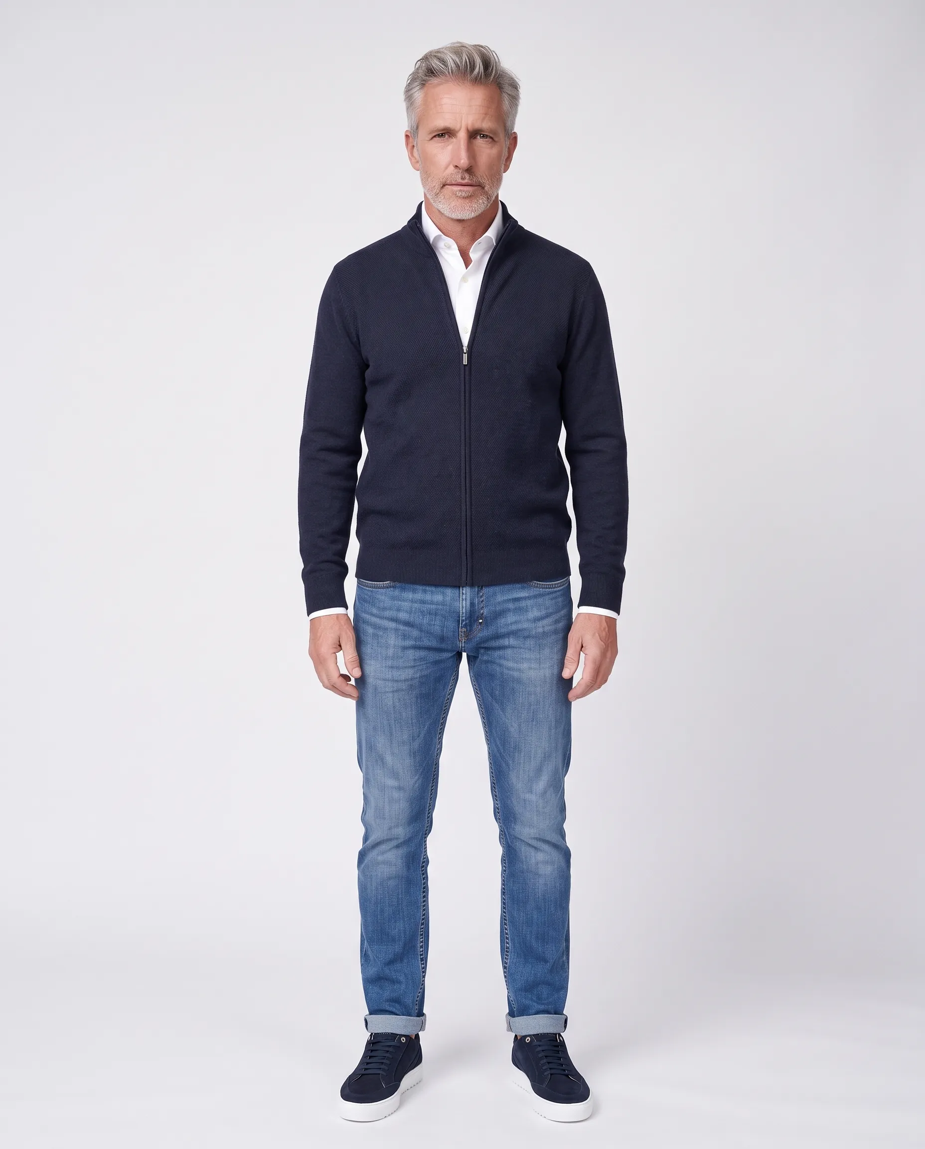 The BLUEPRINT Premium Vest Donkerblauw uni 110737-001-L