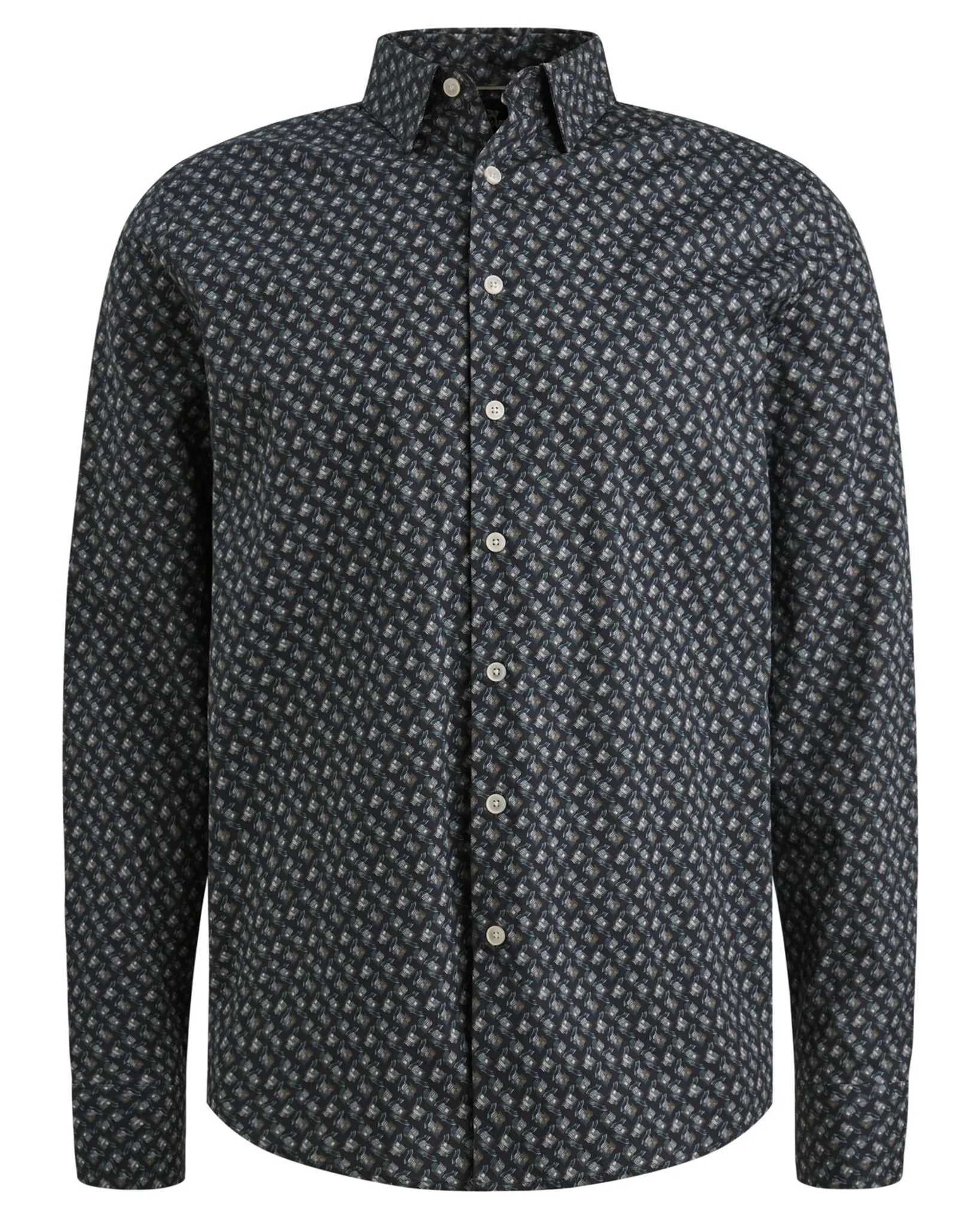 Vanguard Casual Overhemd Blauw 110743-001-M