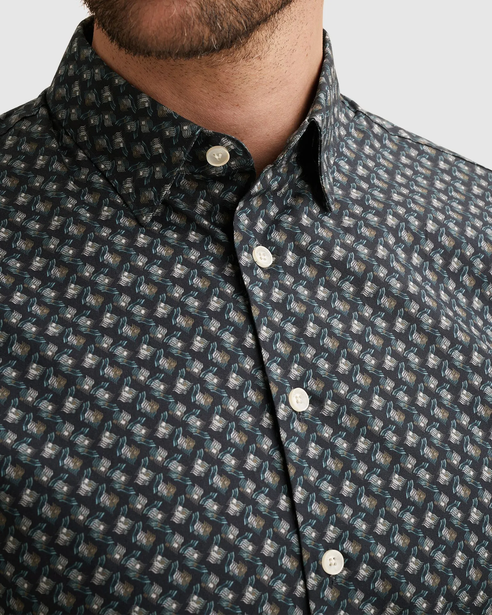 Vanguard Casual Overhemd Blauw 110743-001-M