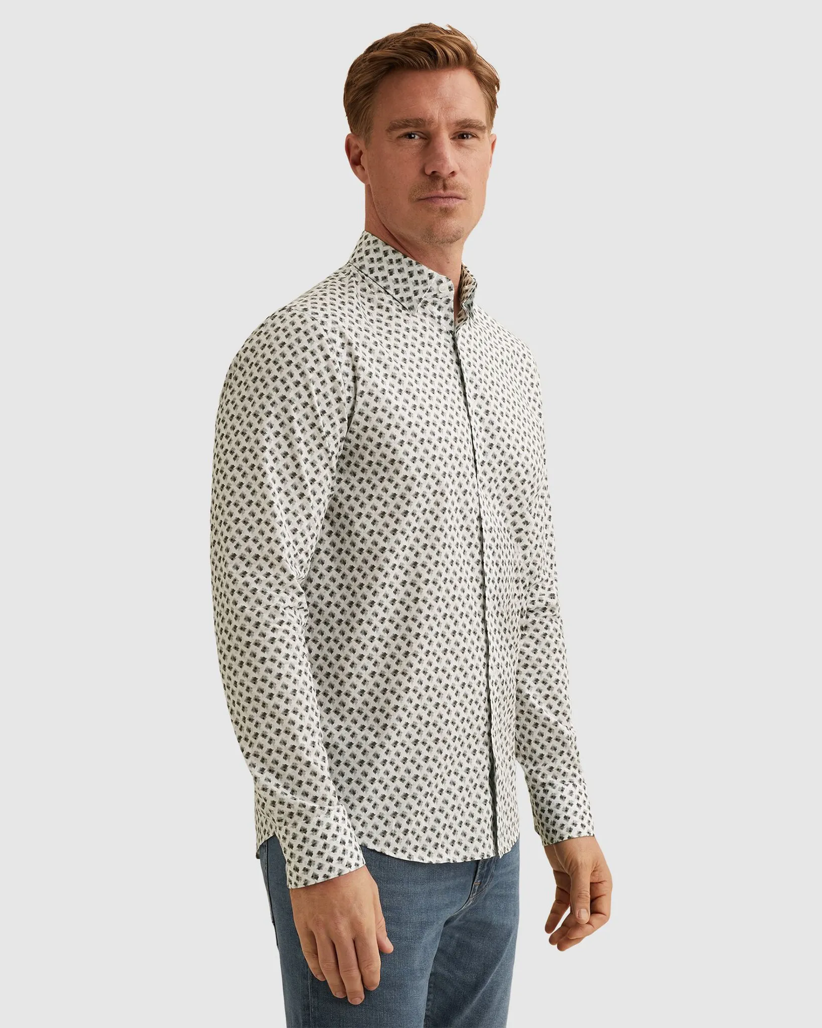 Vanguard Casual Overhemd Ecru 110744-001-M