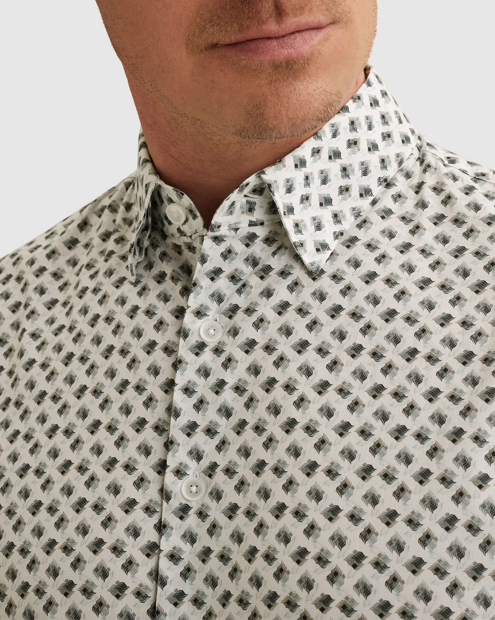 Vanguard Casual Overhemd Ecru 110744-001-M