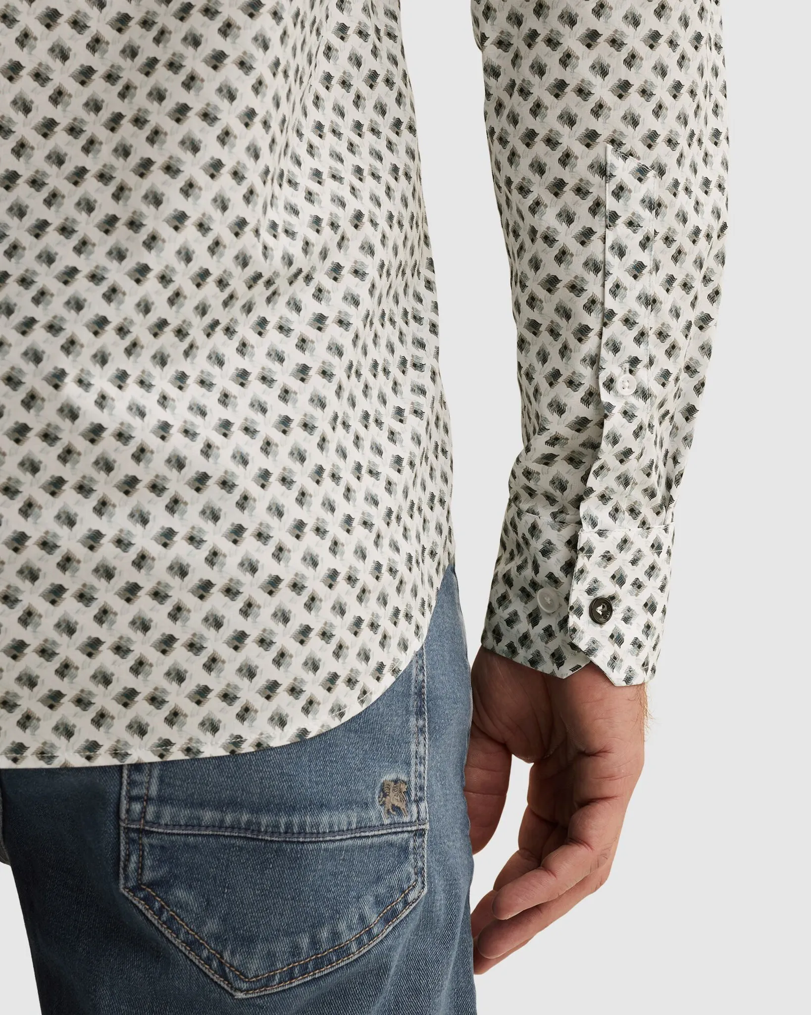 Vanguard Casual Overhemd Ecru 110744-001-M