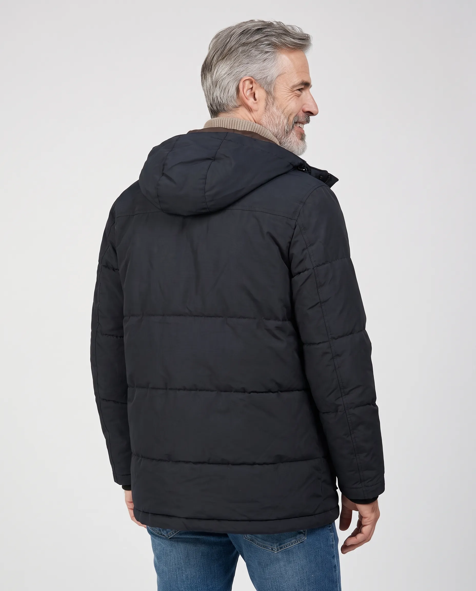 Campbell Gewatteerde jas Hewland Navy 110790-001-L