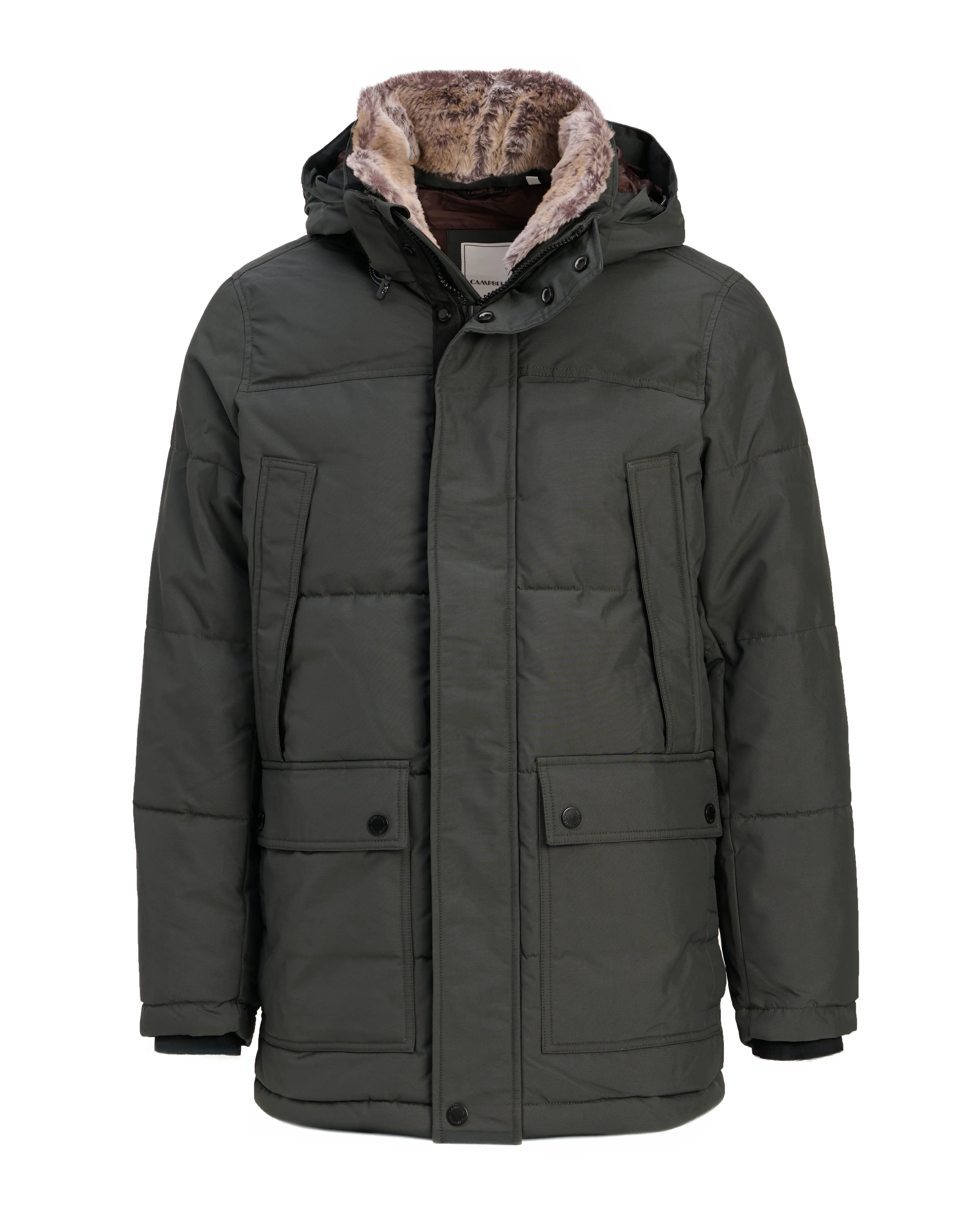 Campbell Gewatteerde jas Hewland Dark green 110790-002-L