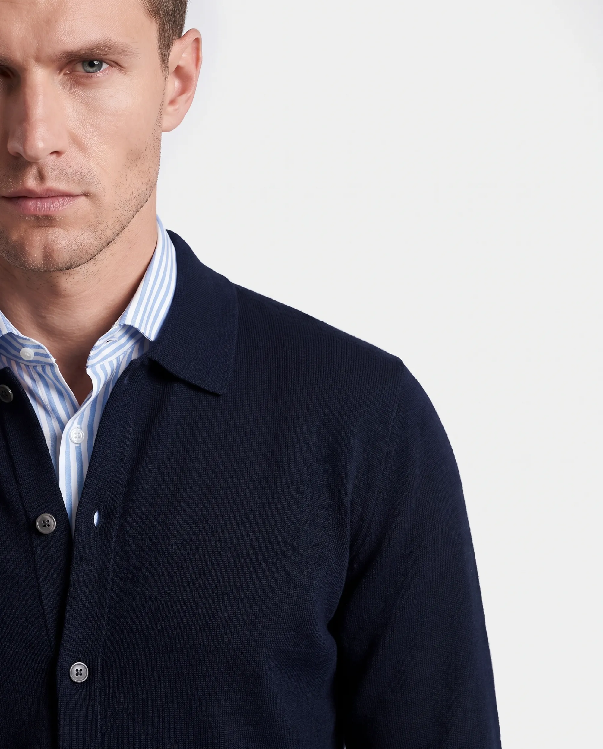 Vesper Polo lange mouw Chelsea Navy 110833-001-L