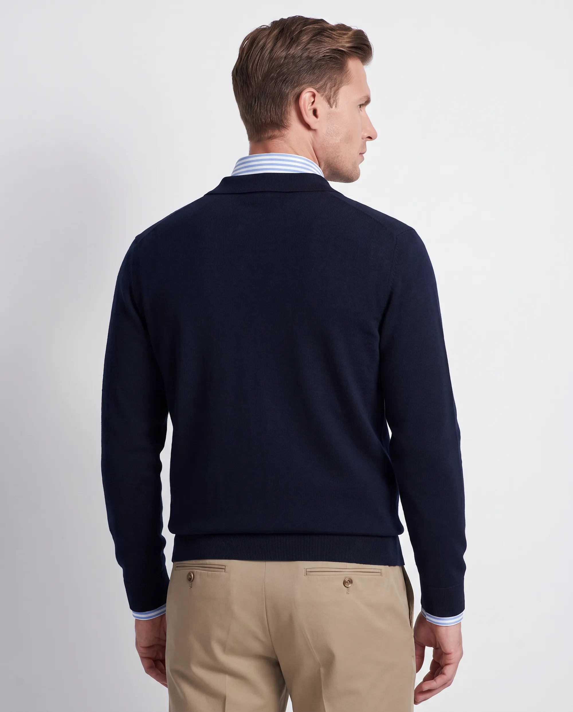 Vesper Polo lange mouw Chelsea Navy 110833-001-L