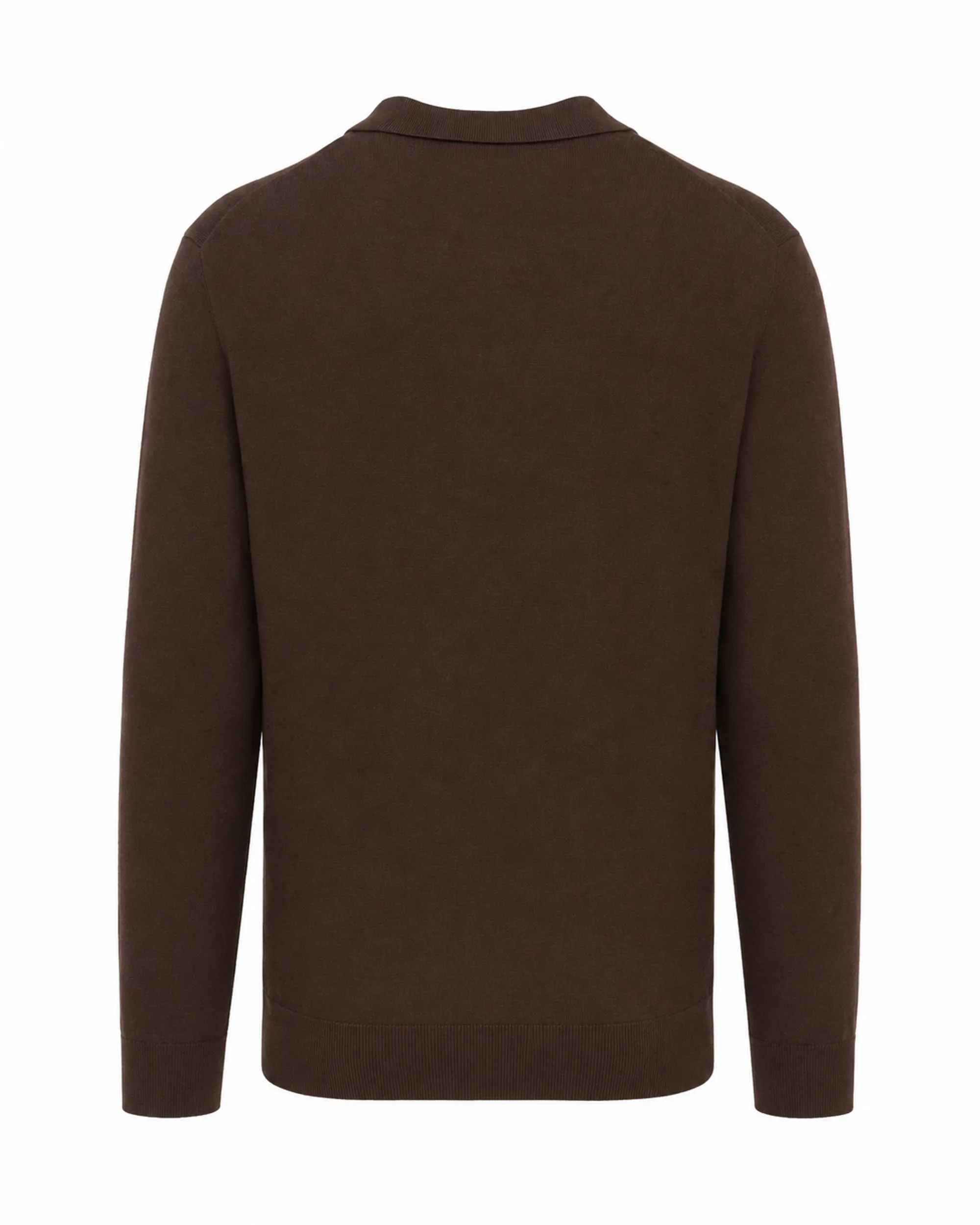Vesper Polo lange mouw Chelsea Dark brown 110833-002-L