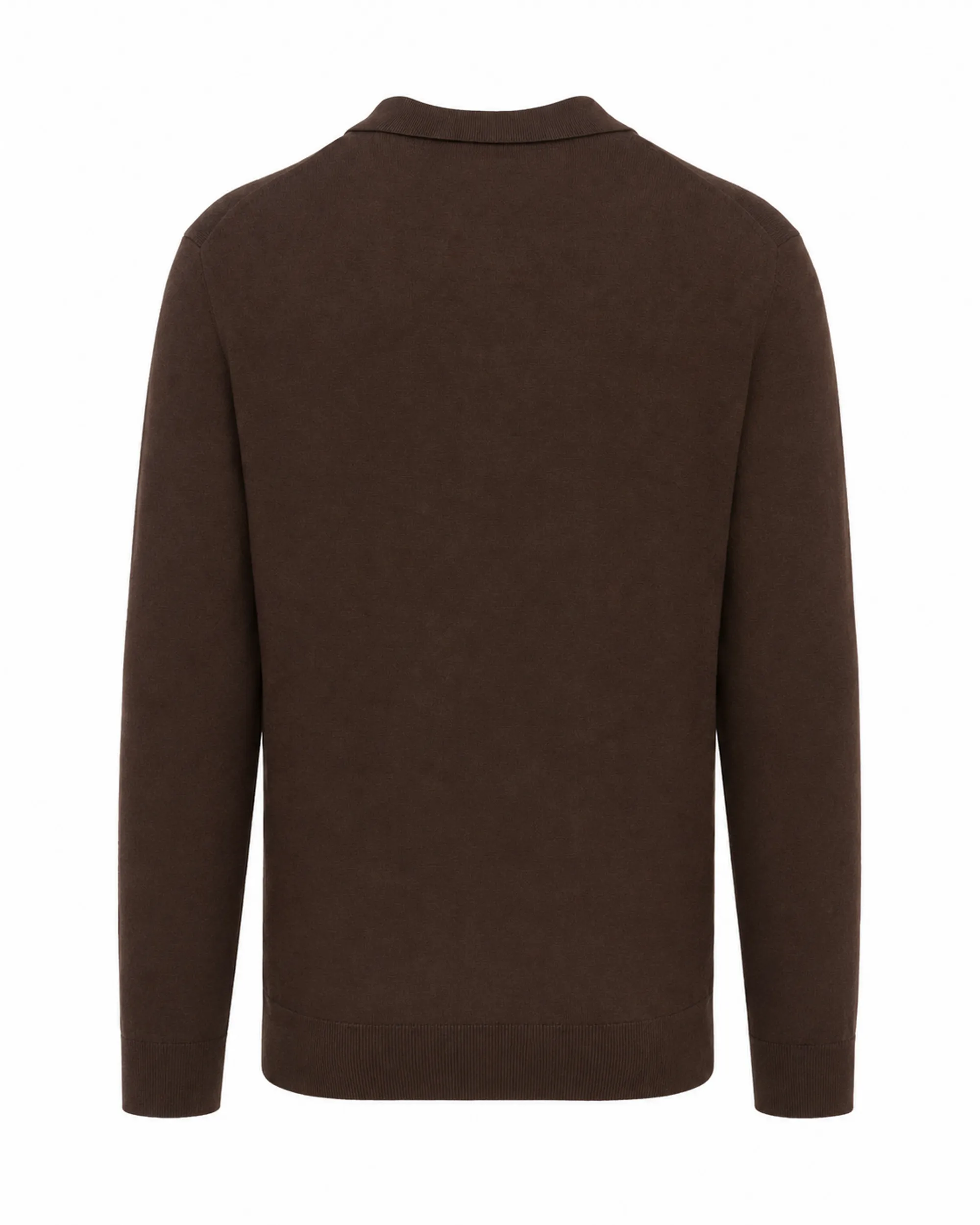 Vesper Polo lange mouw Chelsea Dark brown 110833-002-L