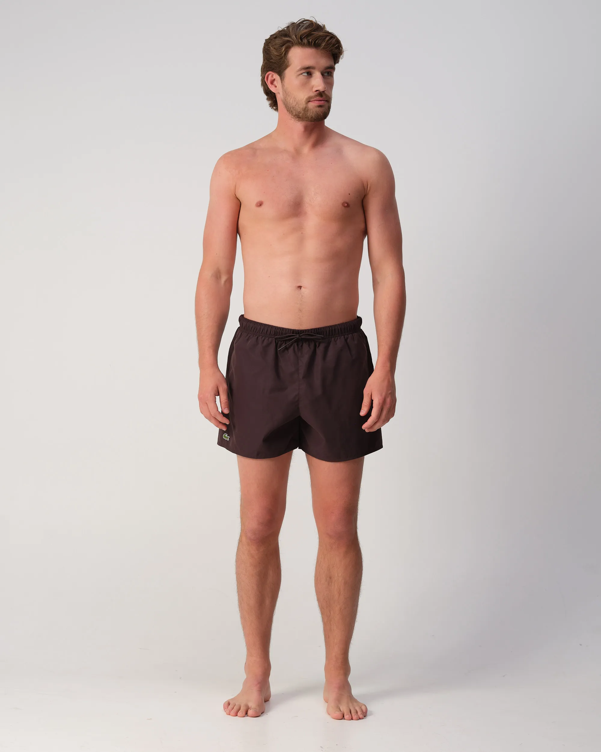 Lacoste Zwemshort Bruin 110890-001-L