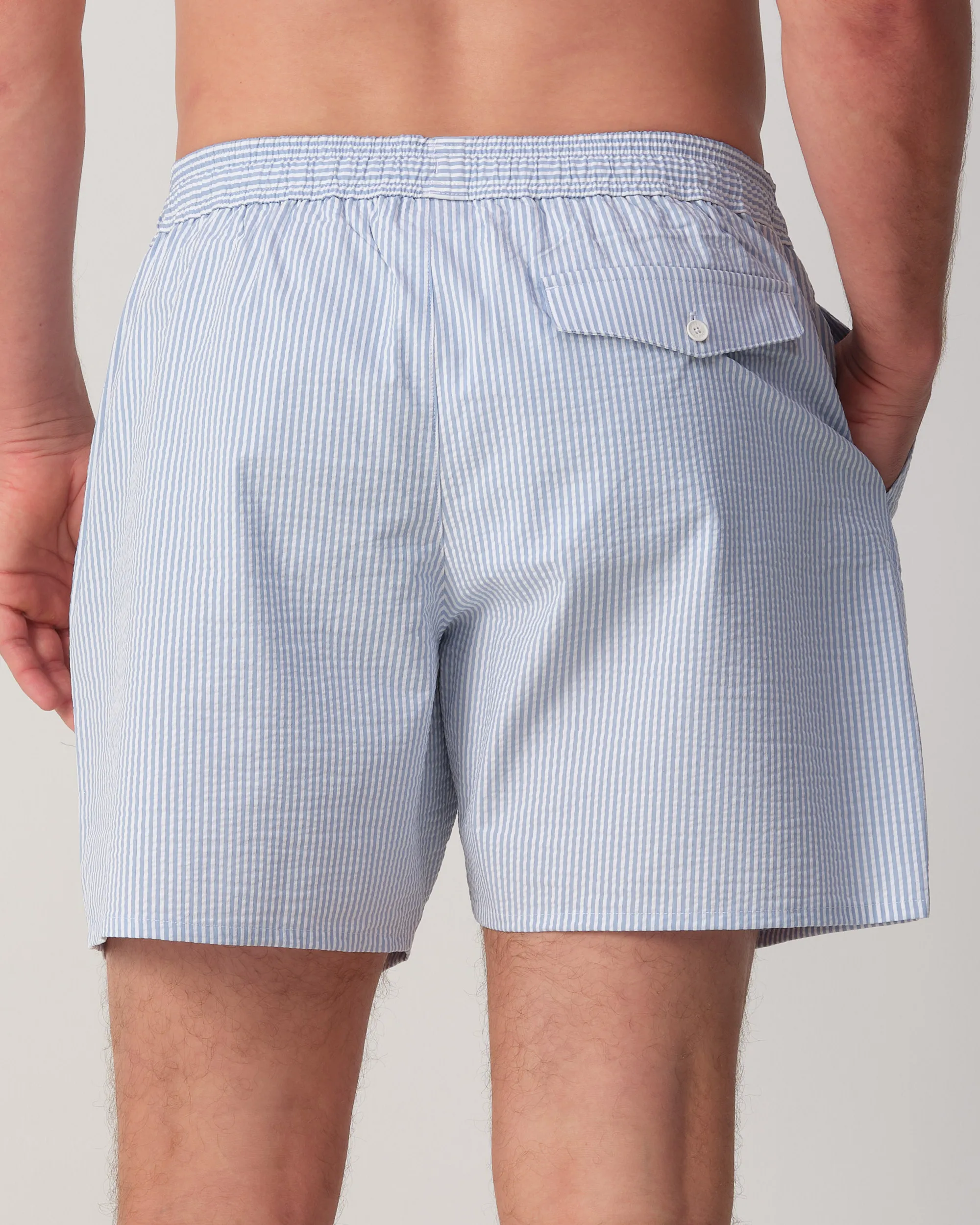Lacoste Zwemshort Blauw streep 110910-001-L