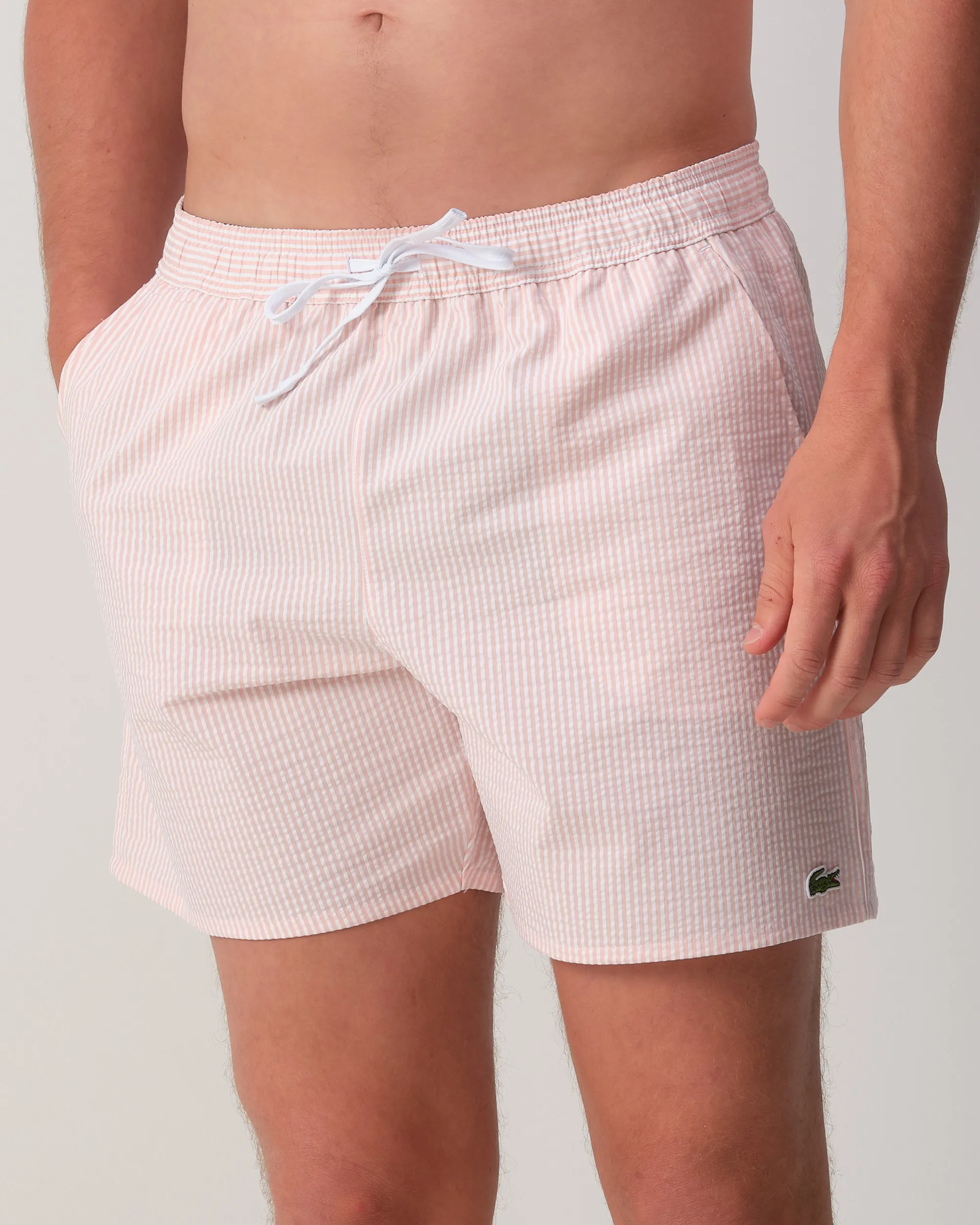 Lacoste Zwemshort Roze streep 110911-001-L