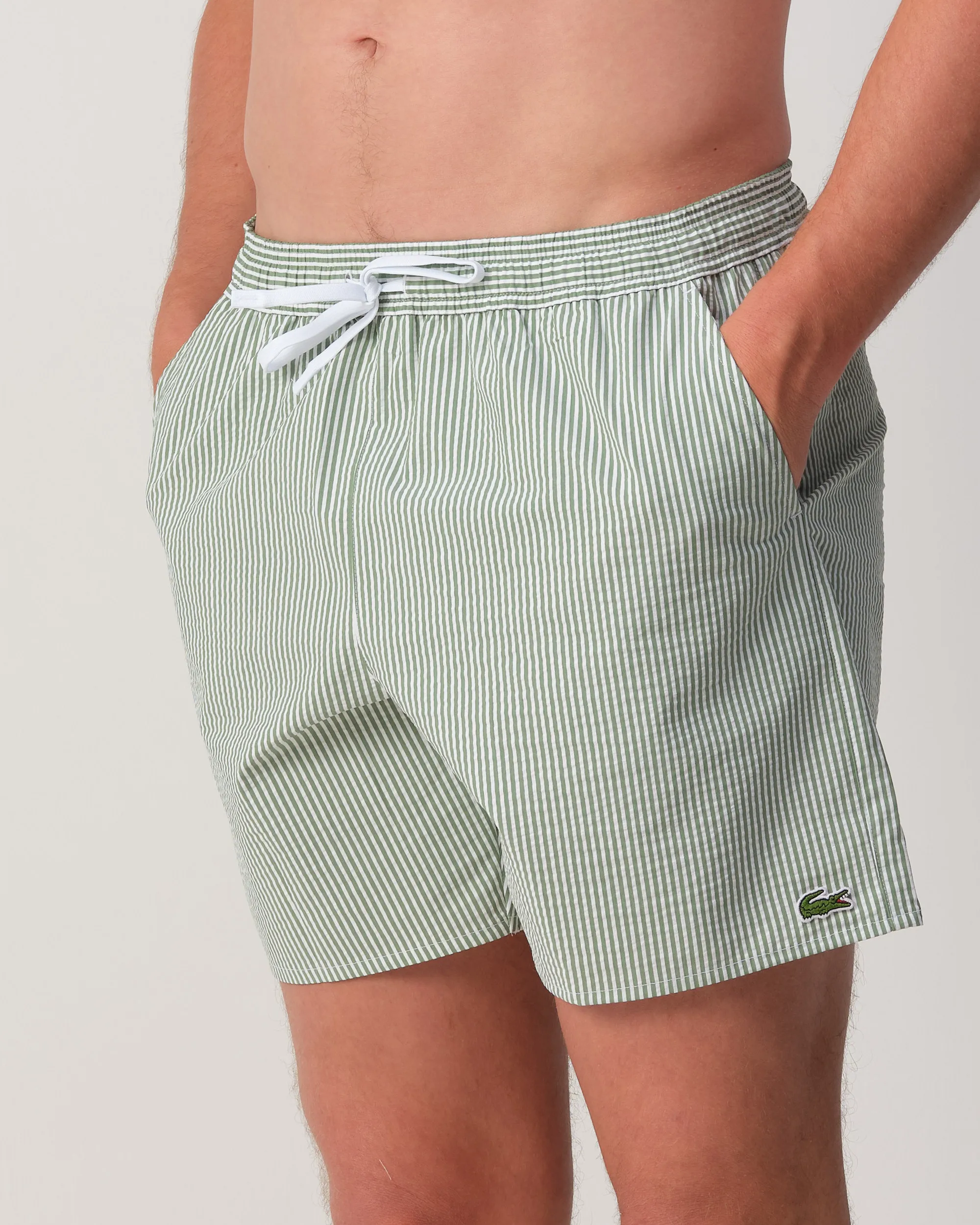 Lacoste Zwemshort Groen streep 110912-001-L