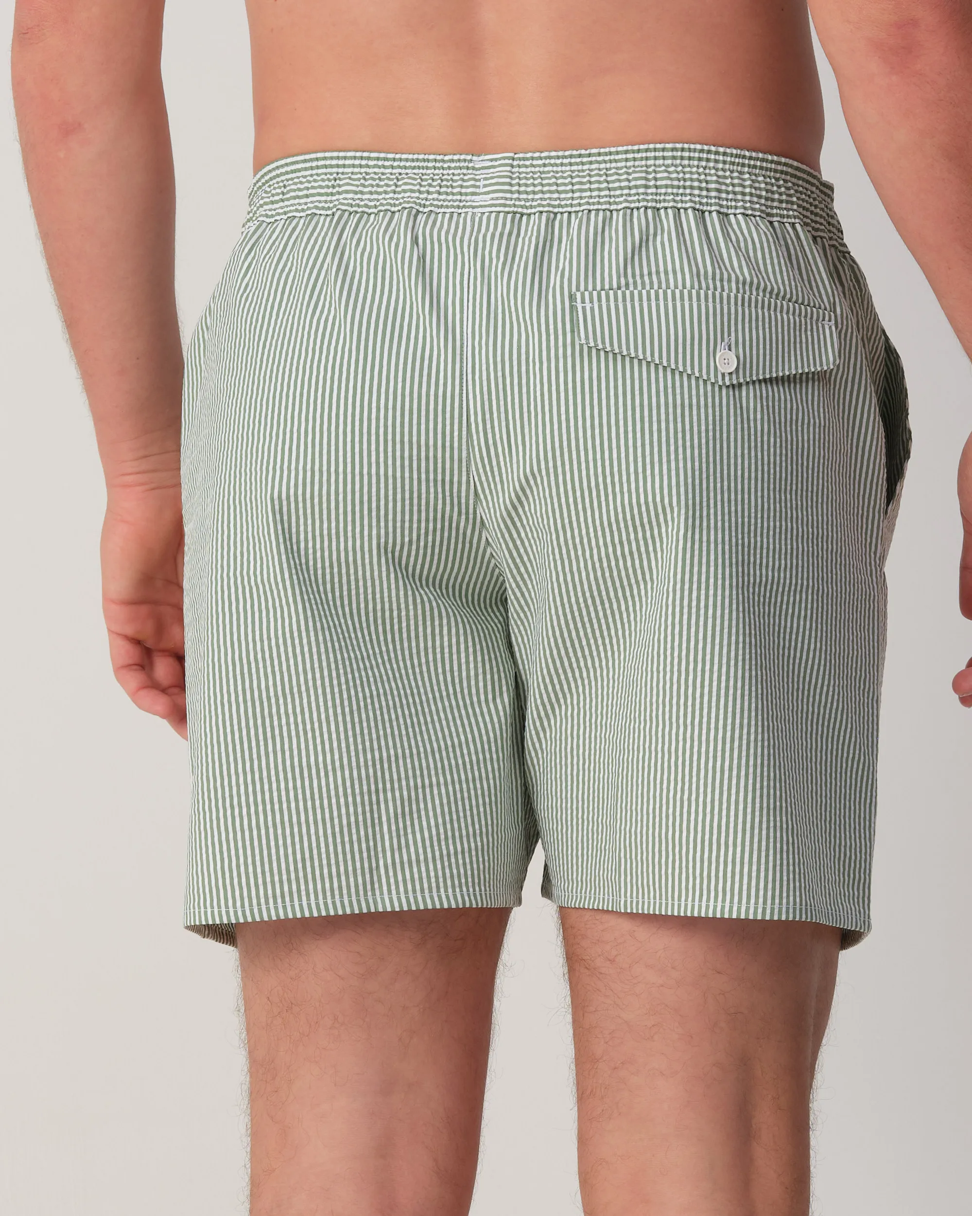 Lacoste Zwemshort Groen streep 110912-001-L