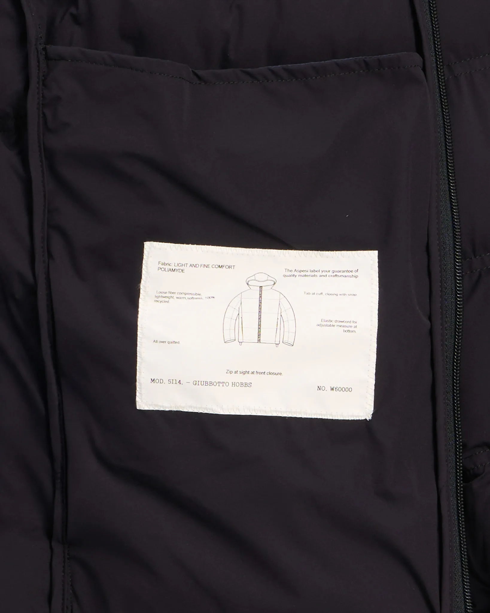 Aspesi Gewatteerde jas Donker blauw 110954-001-L