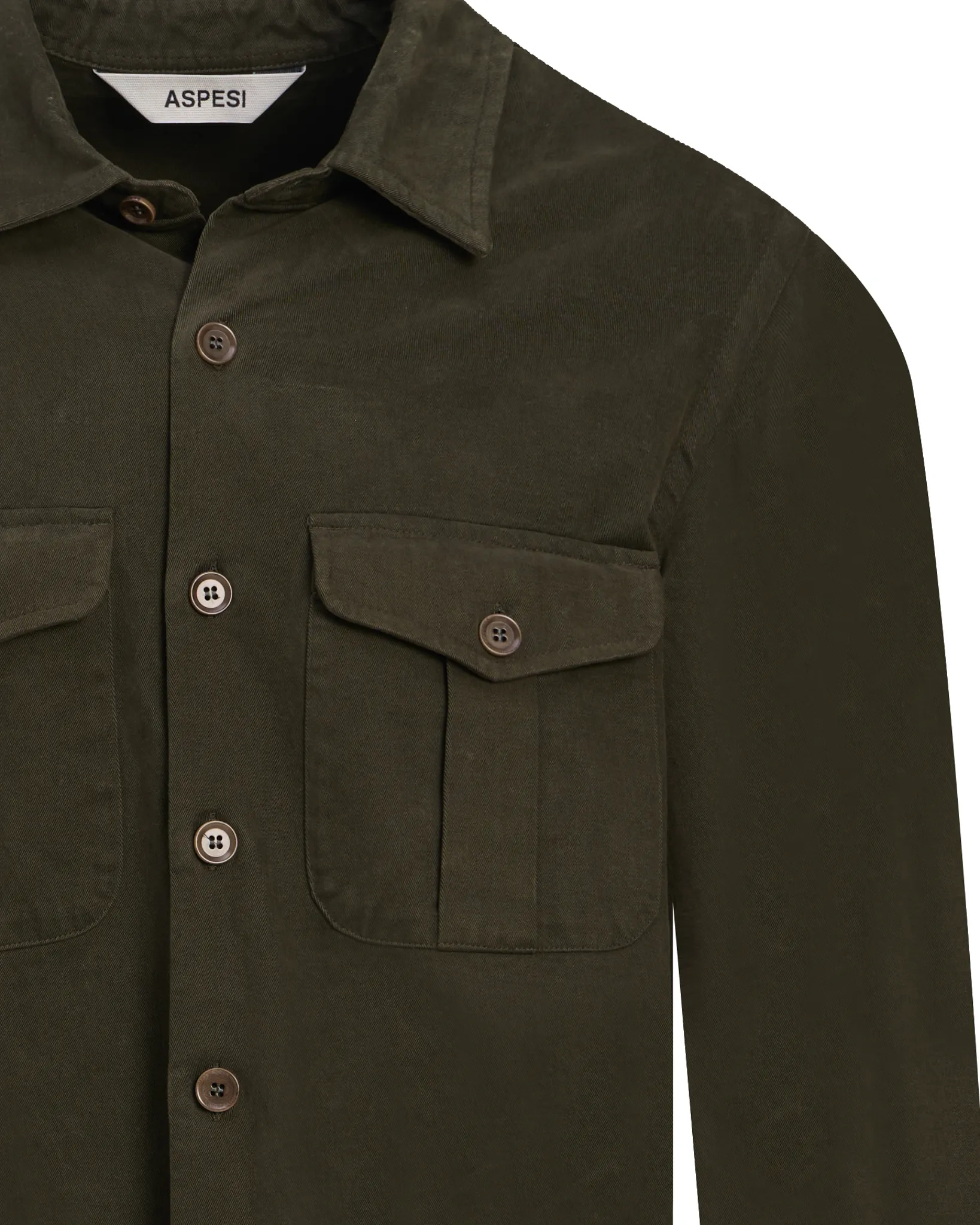 Aspesi Overshirt Groen 110958-001-L