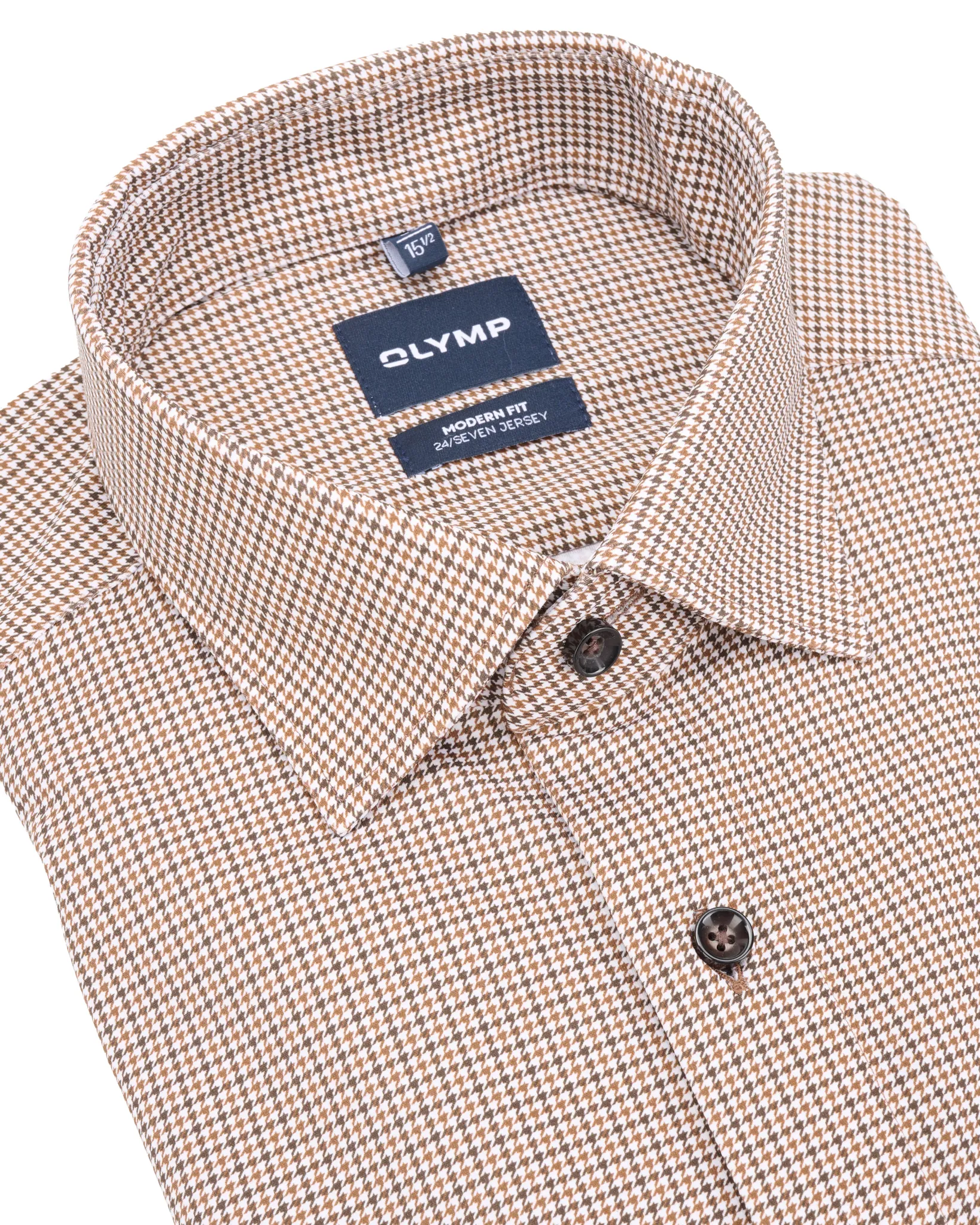 OLYMP Business overhemd  Bruin 110973-001-41