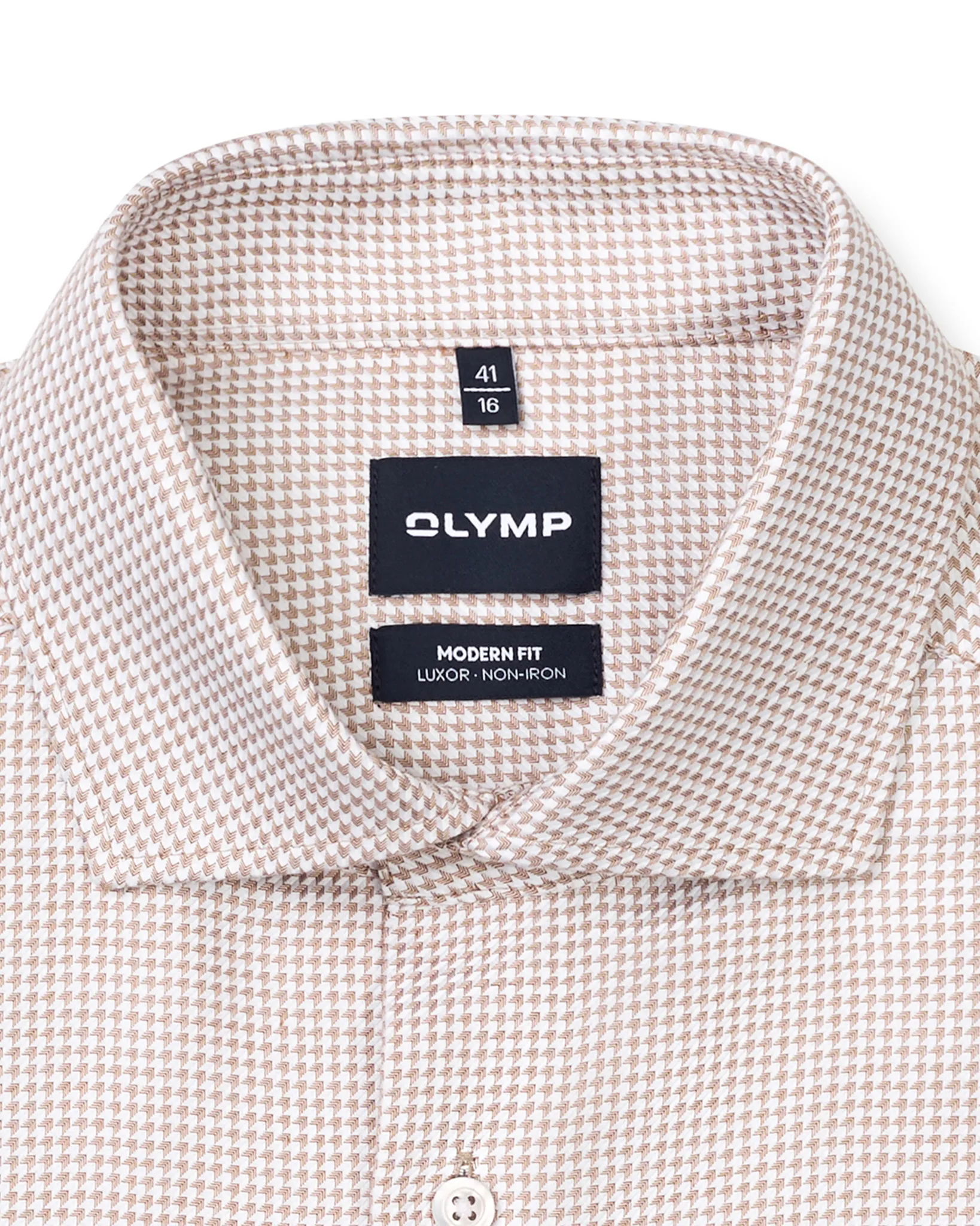 OLYMP Business overhemd  Beige 110974-001-41