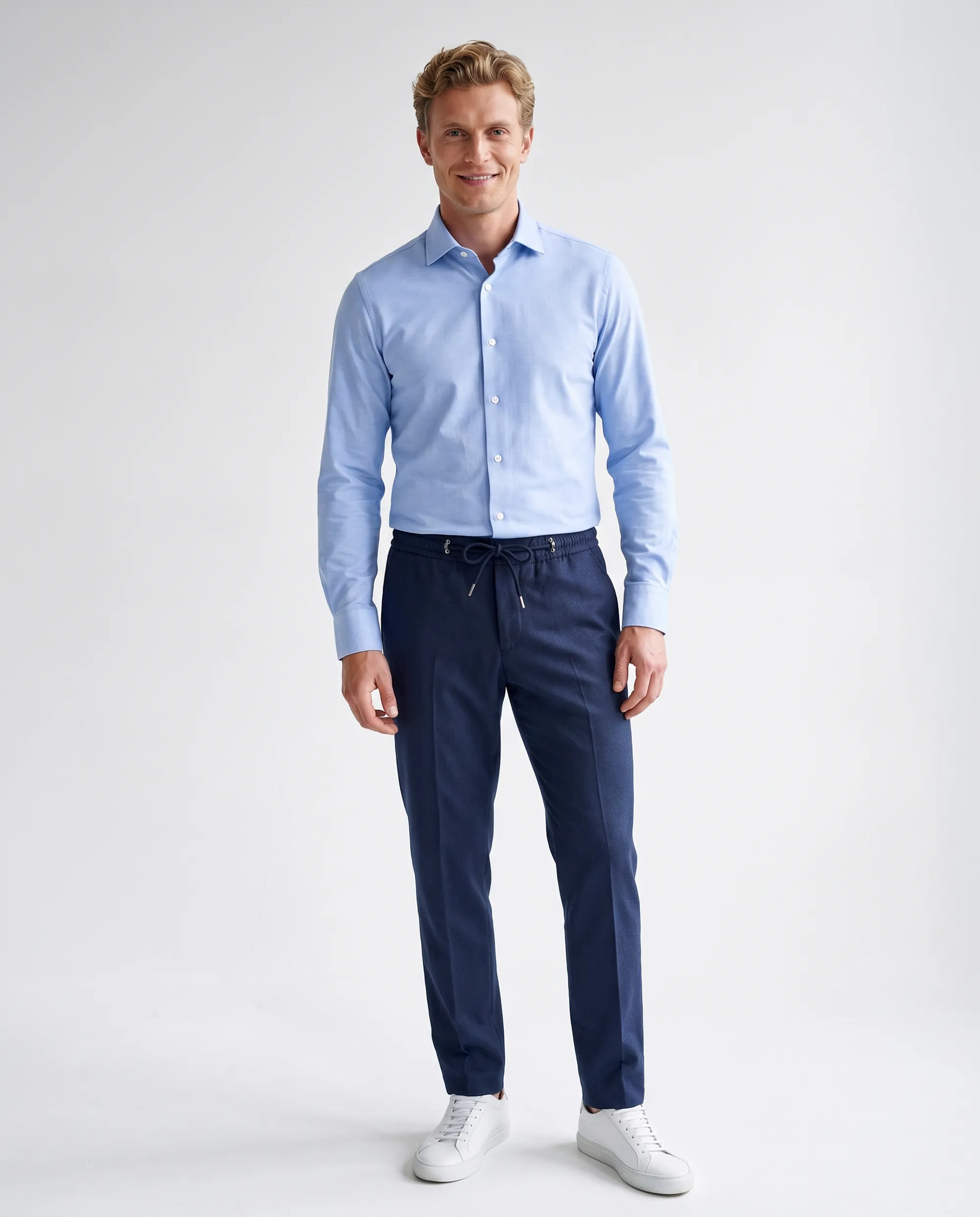 The BLUEPRINT Premium Overhemd Lichtblauw uni 111065-002-L
