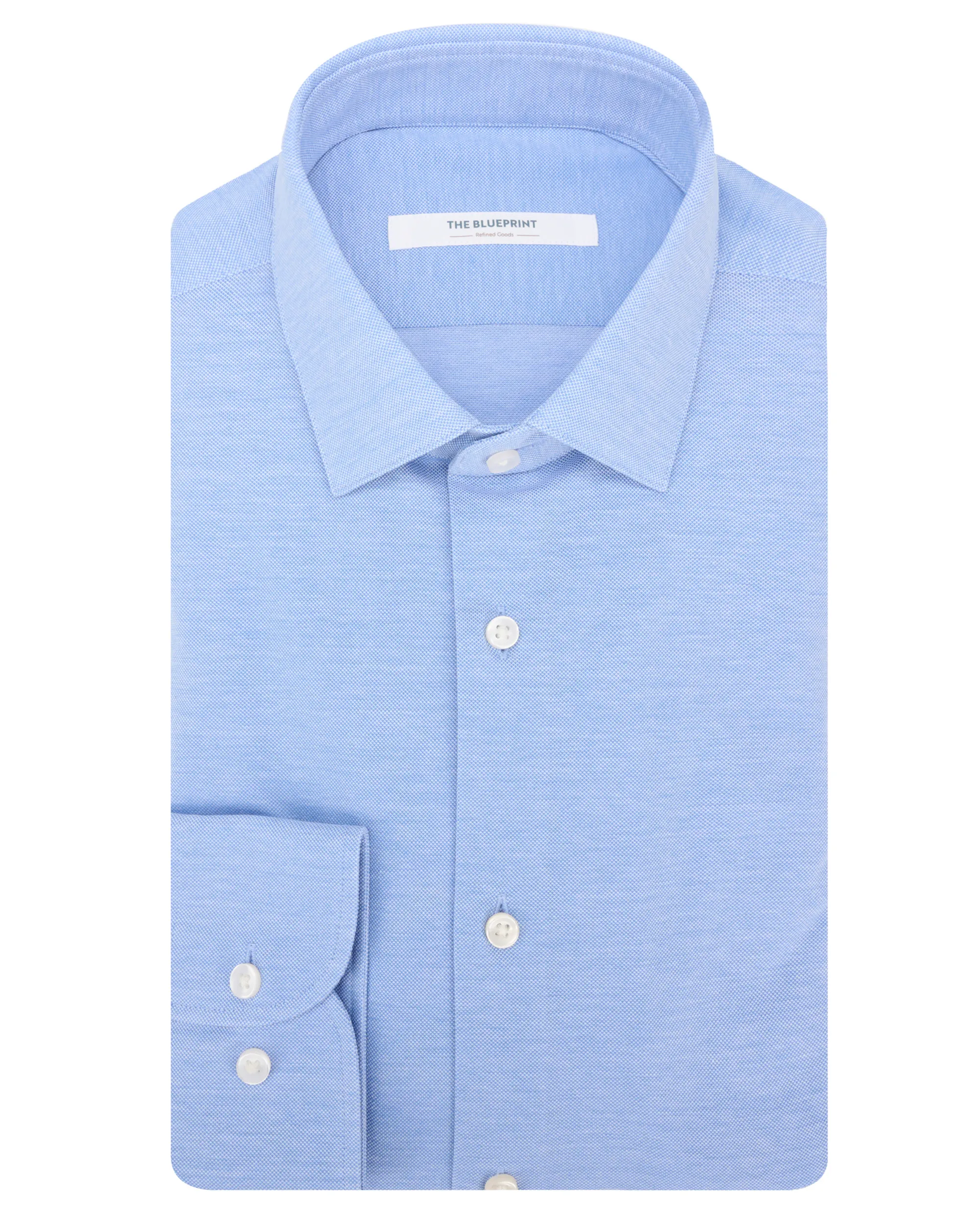 The BLUEPRINT Premium Overhemd Lichtblauw uni 111065-002-L