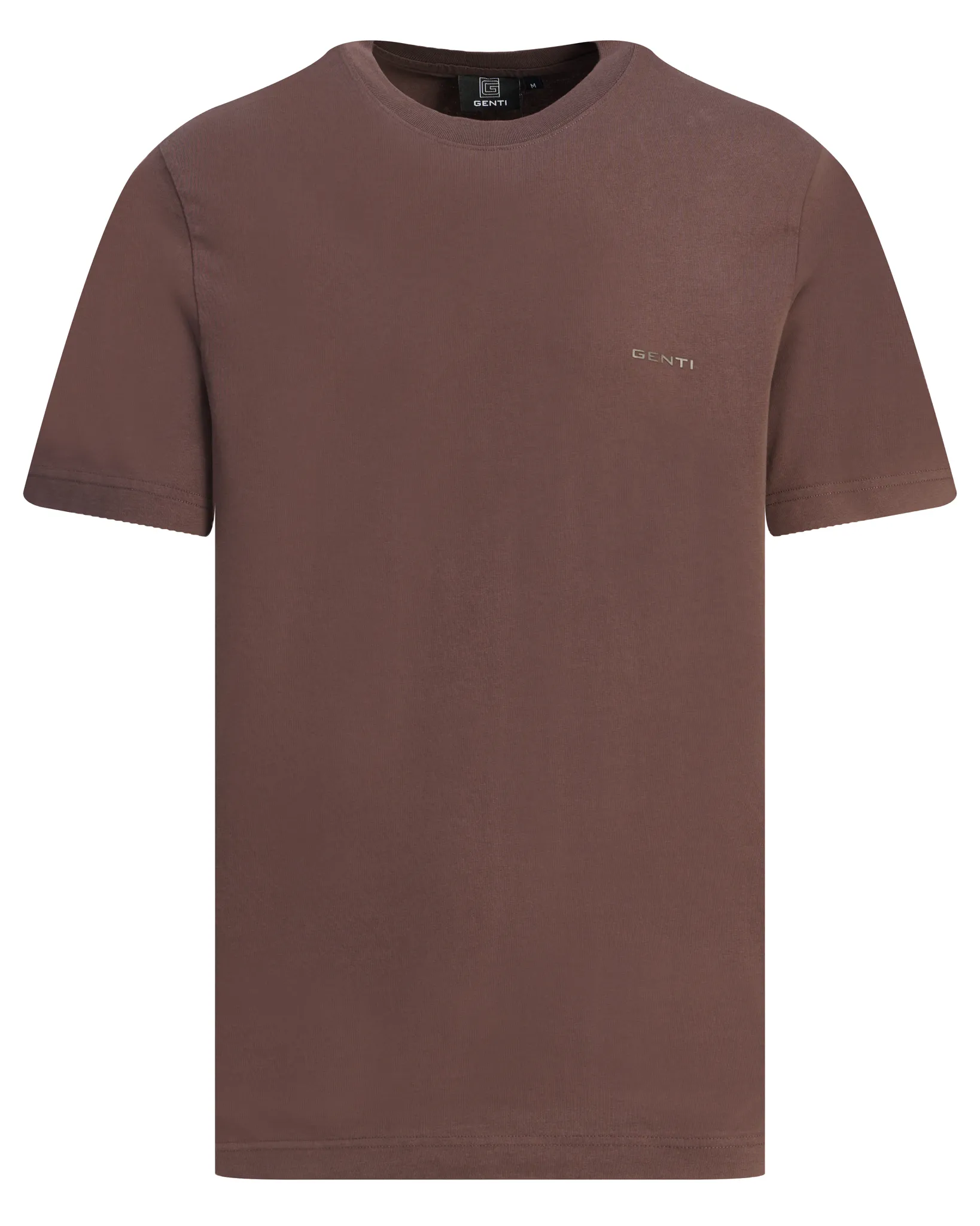 Genti T-shirt Donker bruin 111074-001-L