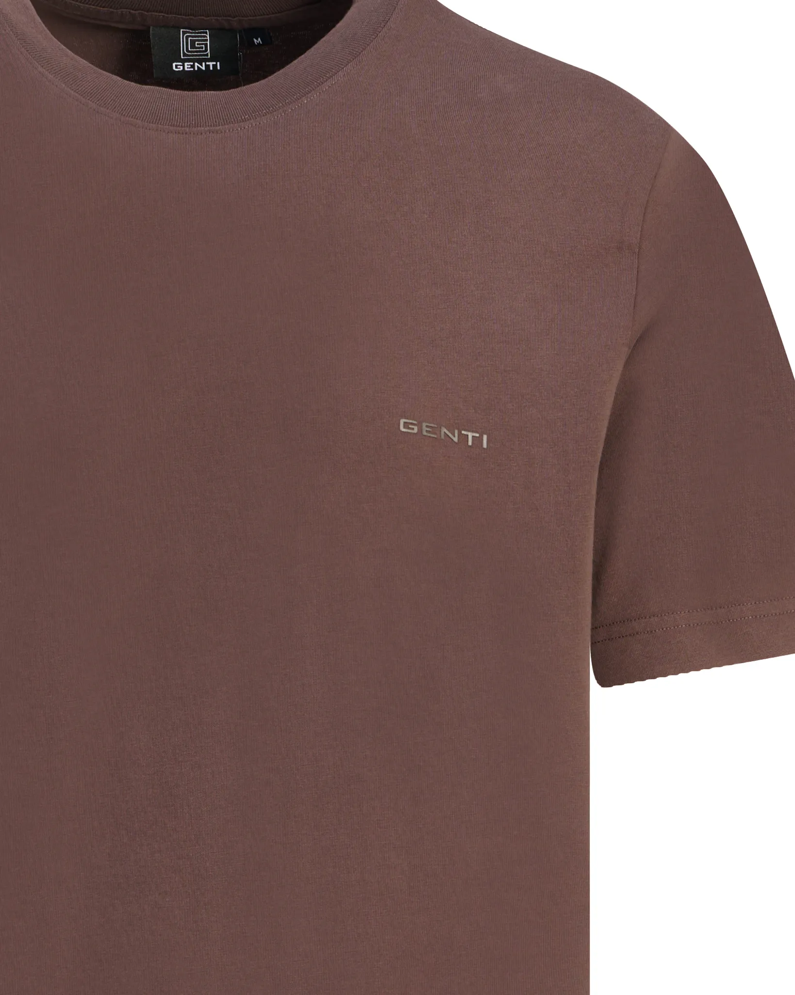 Genti T-shirt Donker bruin 111074-001-L