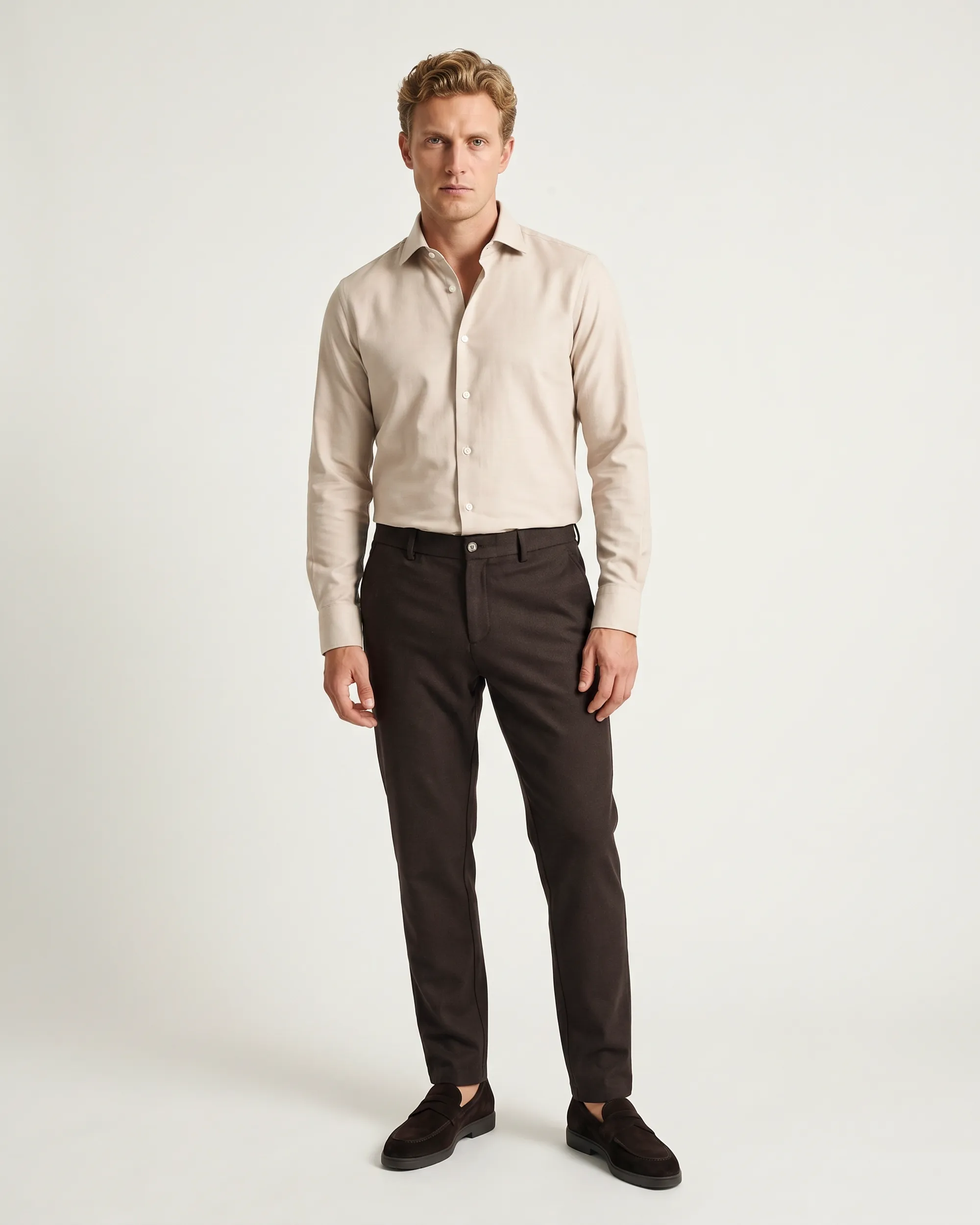 Gentiluomo Forte Pantalon Donker bruin 111092-001-48