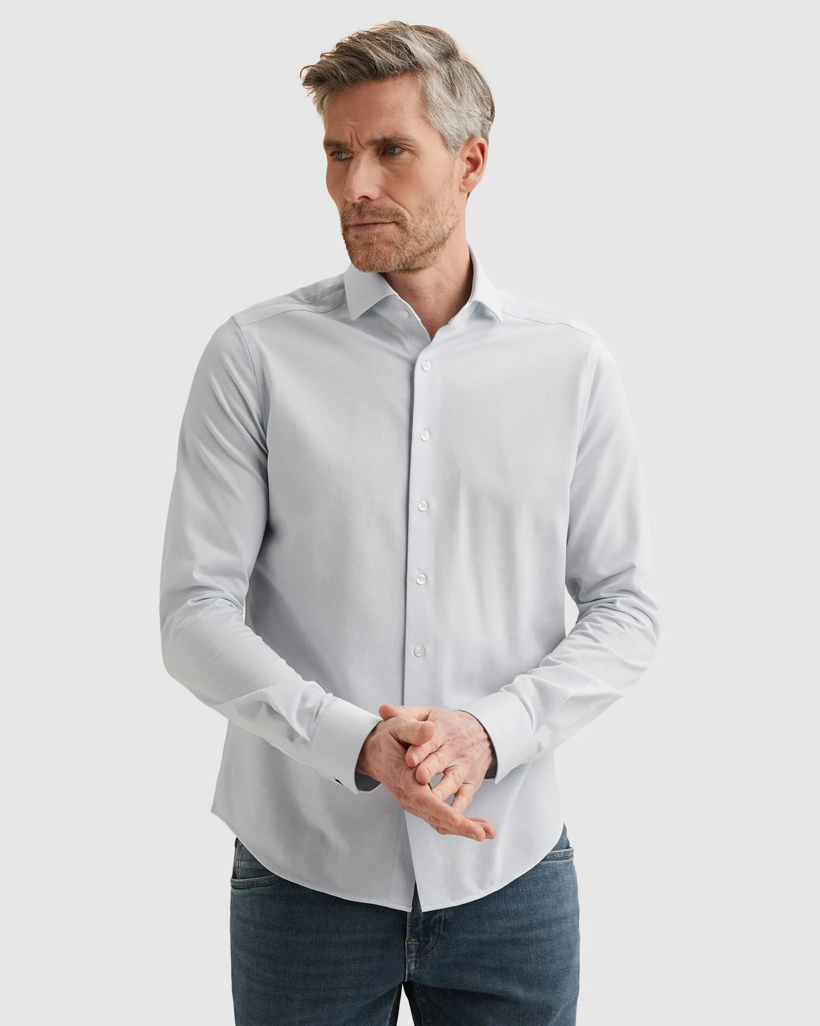 Vanguard Casual Overhemd Blauw 111111-001-M