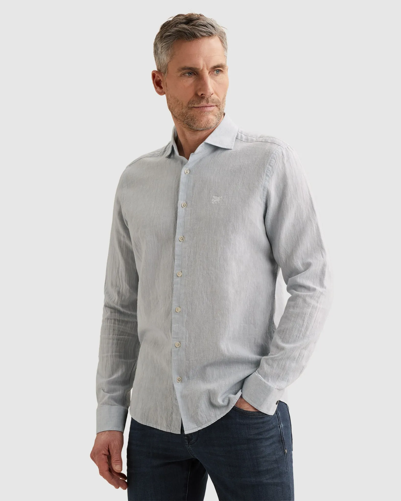 Vanguard Casual Overhemd Blauw 111150-001-M