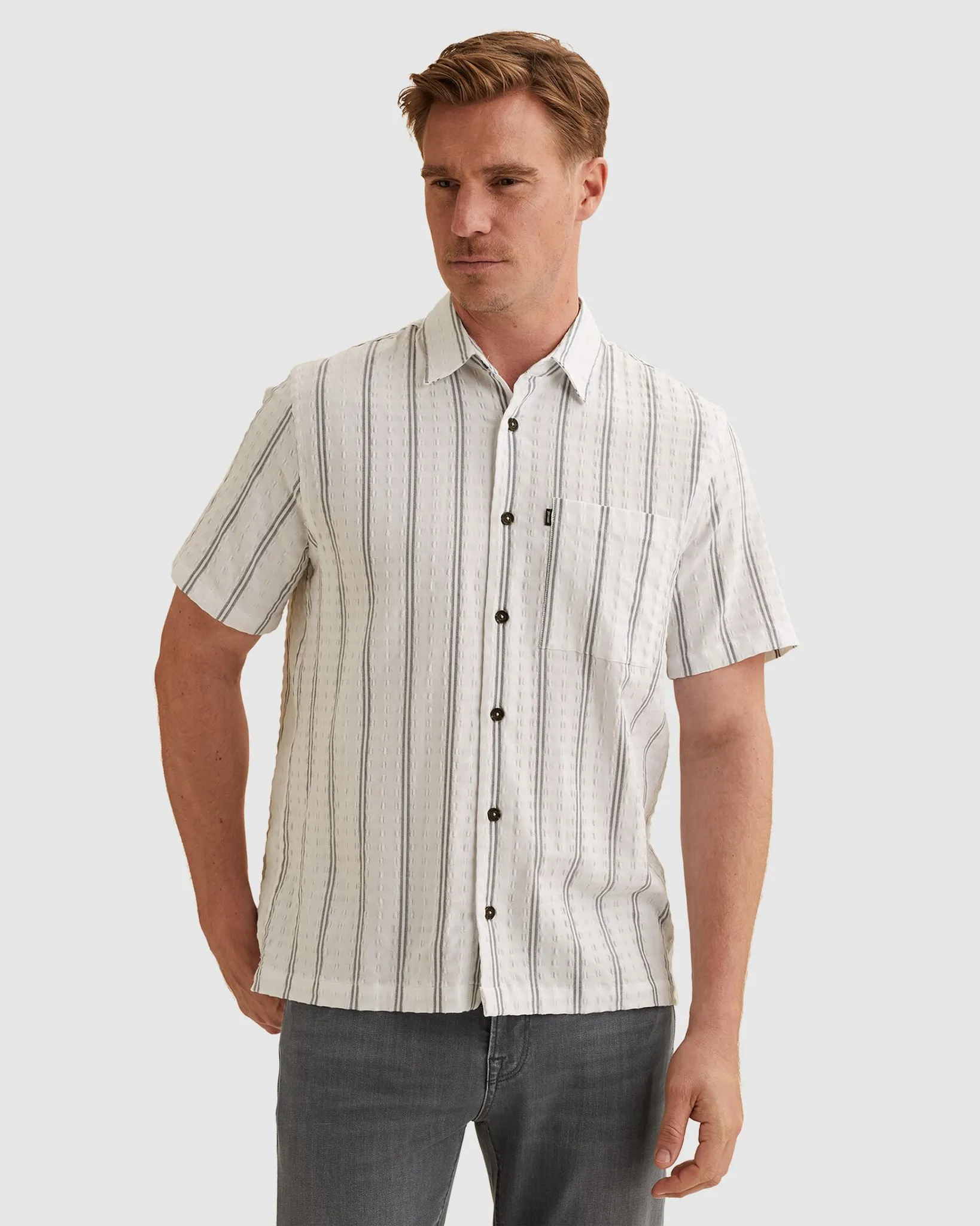 Vanguard Casual Overhemd Wit 111152-001-M