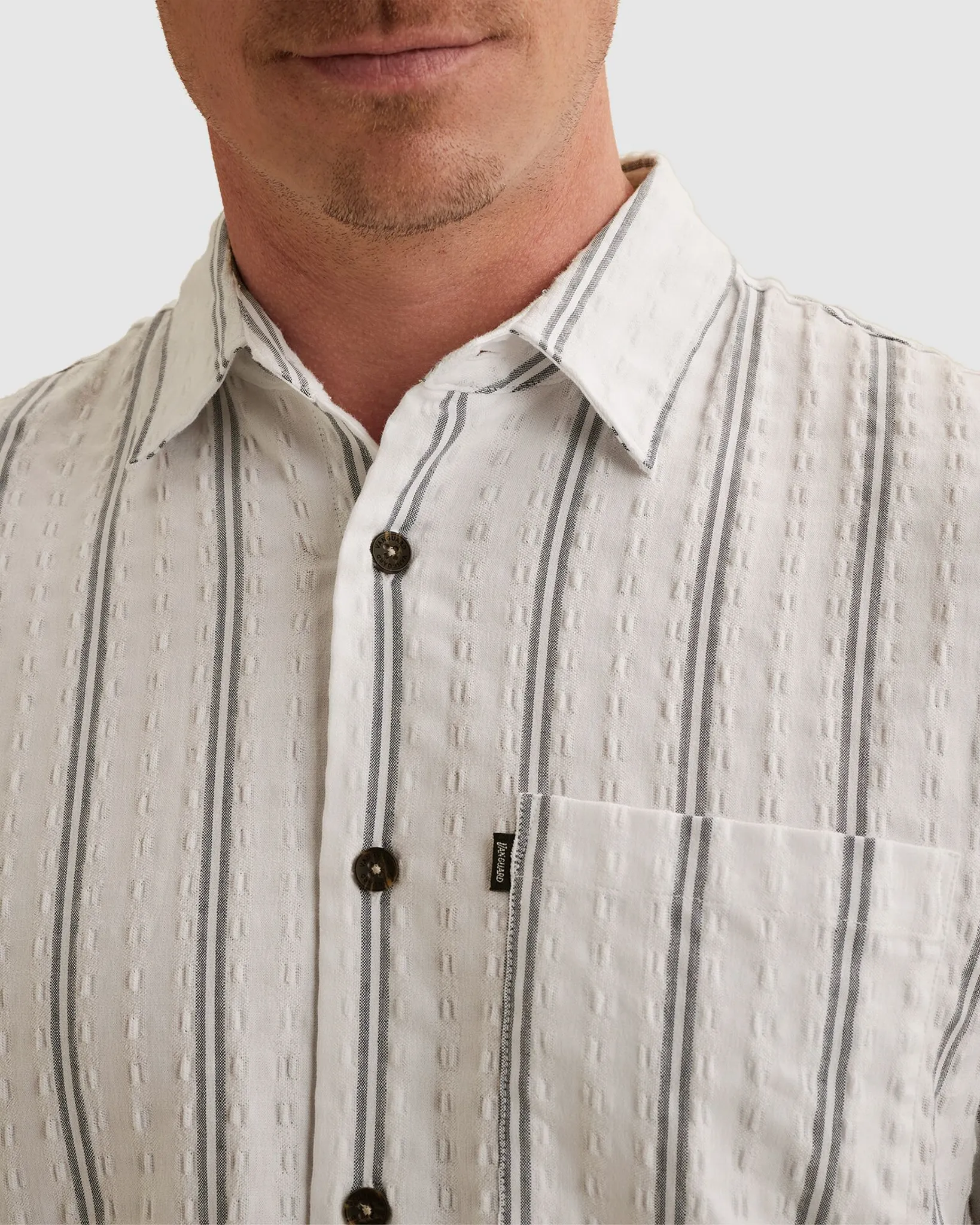 Vanguard Casual Overhemd Wit 111152-001-M
