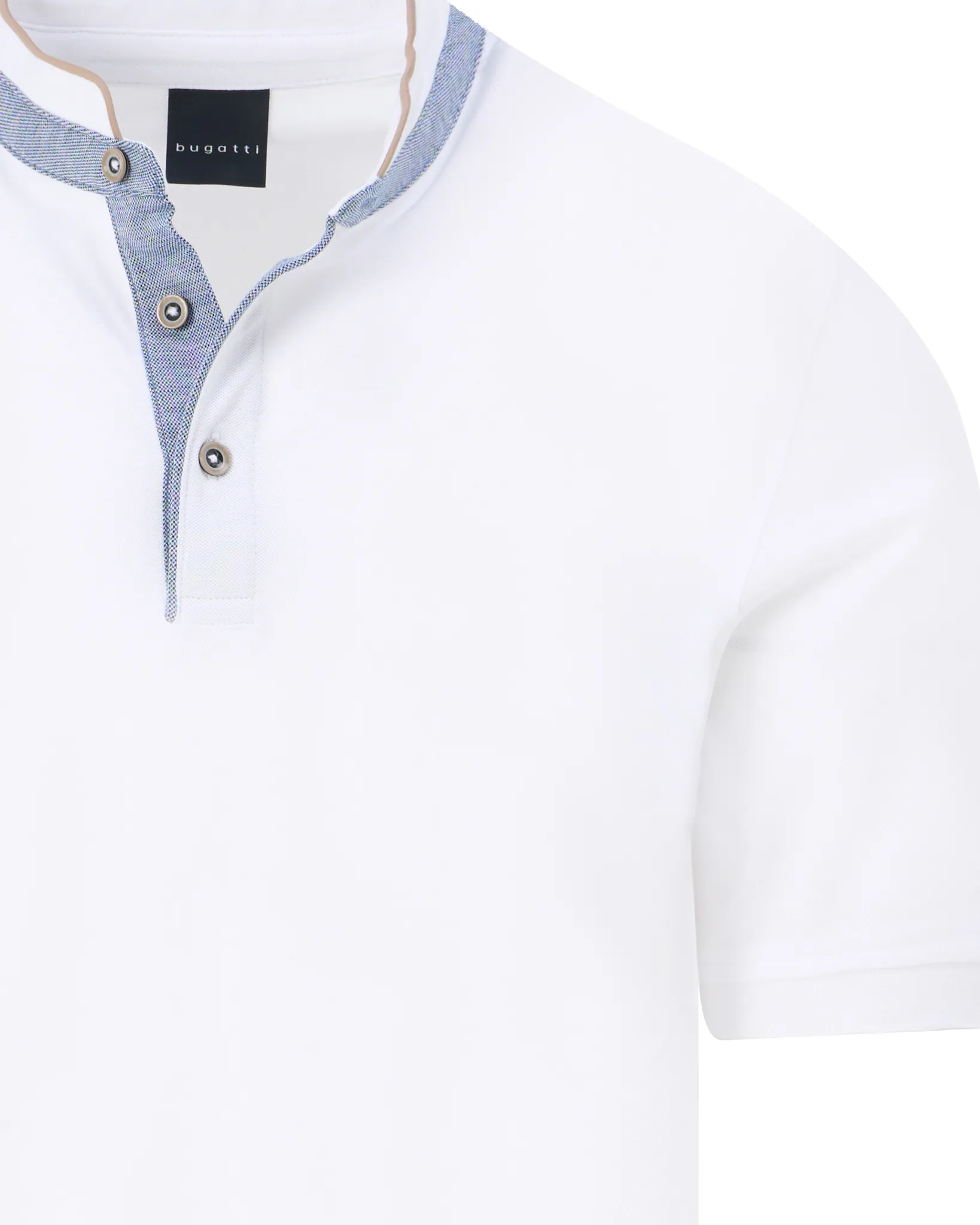 Bugatti clothing Polo Wit 111188-001-L