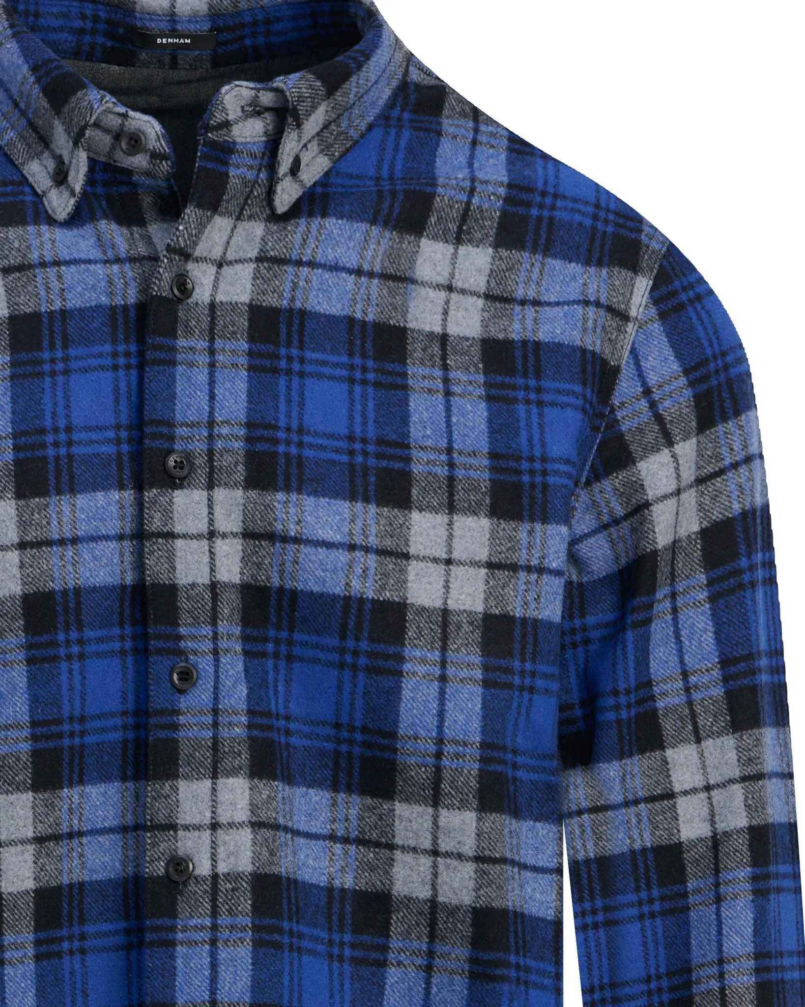 Denham Casual overhemd Joe Blauw 111225-001-L